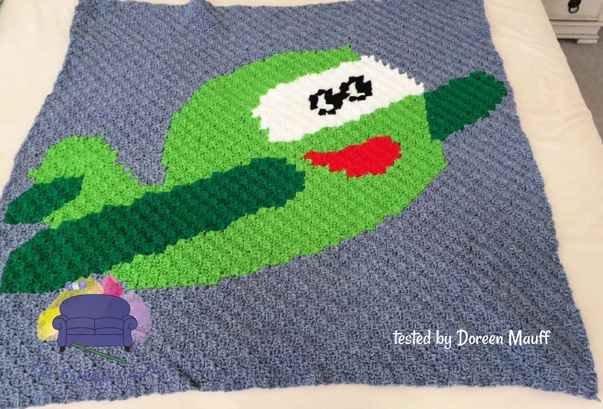 Airplane Kids Afghan, C2C Crochet Pattern