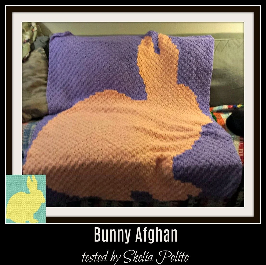 Bunny Baby Afghan, C2C Crochet Pattern