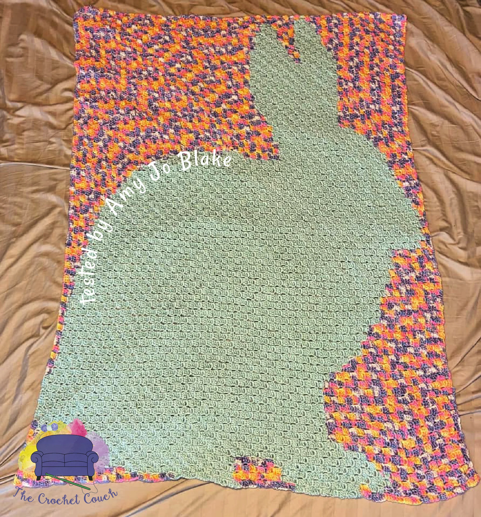 Bunny Baby Afghan, C2C Crochet Pattern