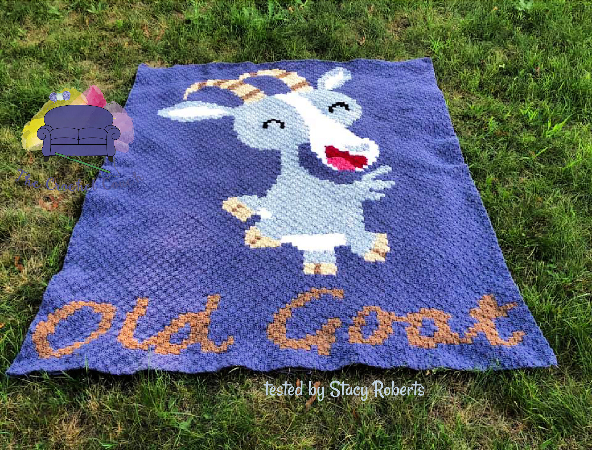 Old Goat Afghan, C2C Crochet Pattern