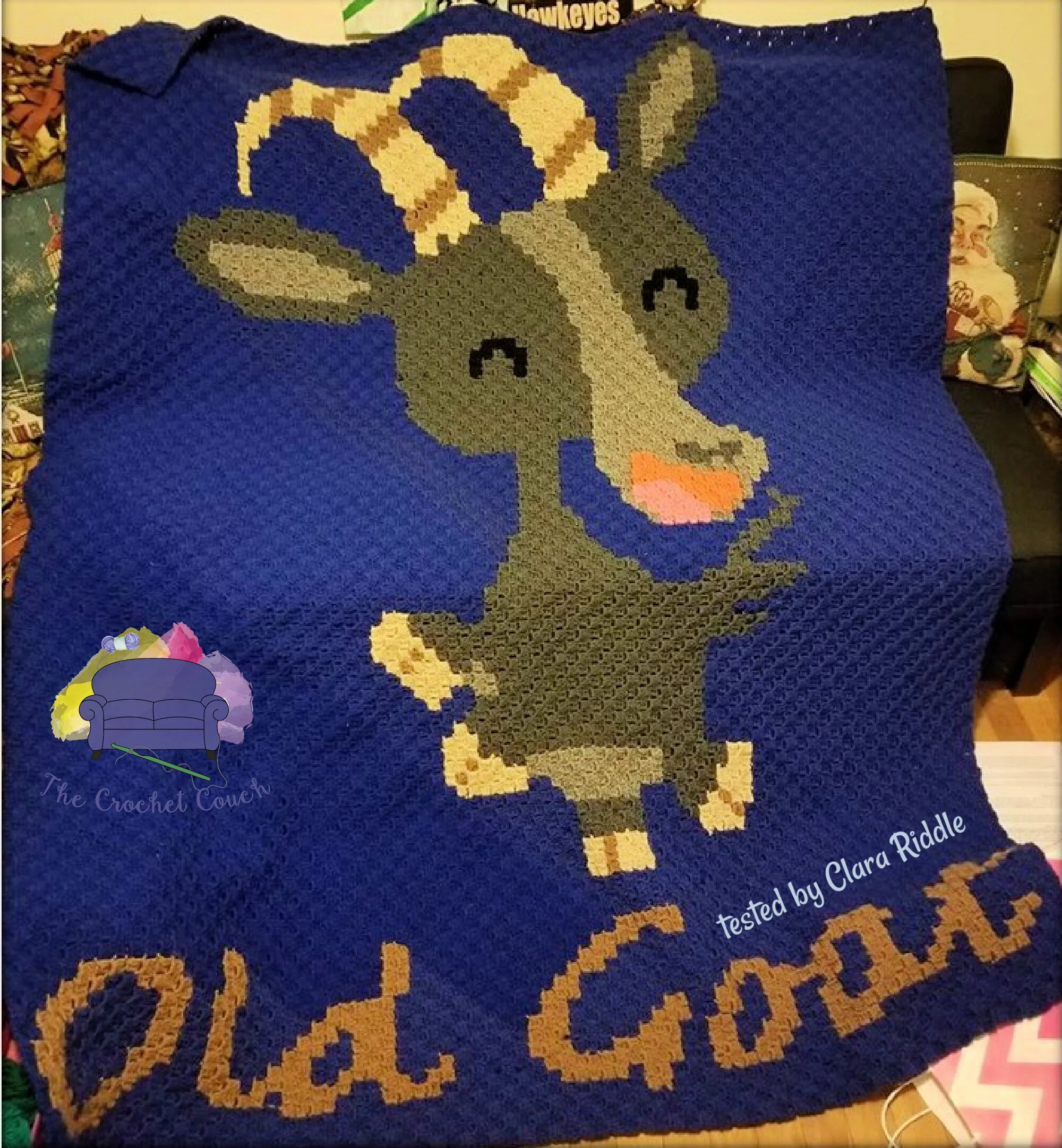 Old Goat Afghan, C2C Crochet Pattern