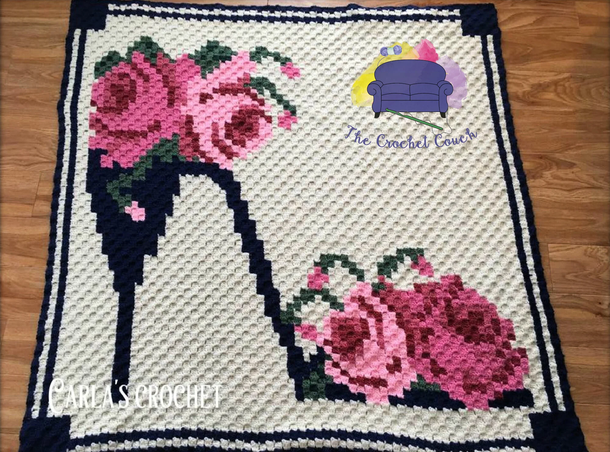 My New Shoe Afghan, C2C Crochet Pattern