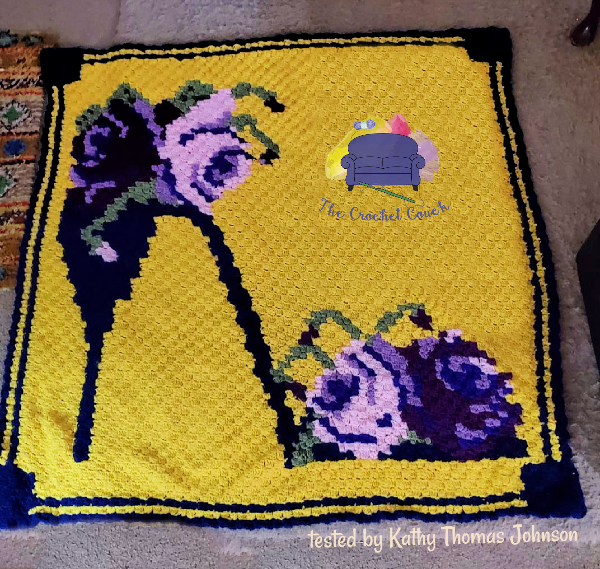 My New Shoe Afghan, C2C Crochet Pattern