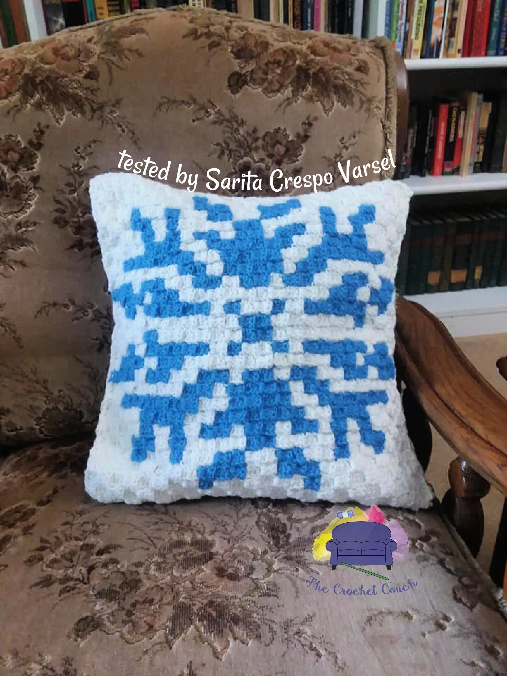 Snowflake 1 Pillow, C2C Crochet Pattern