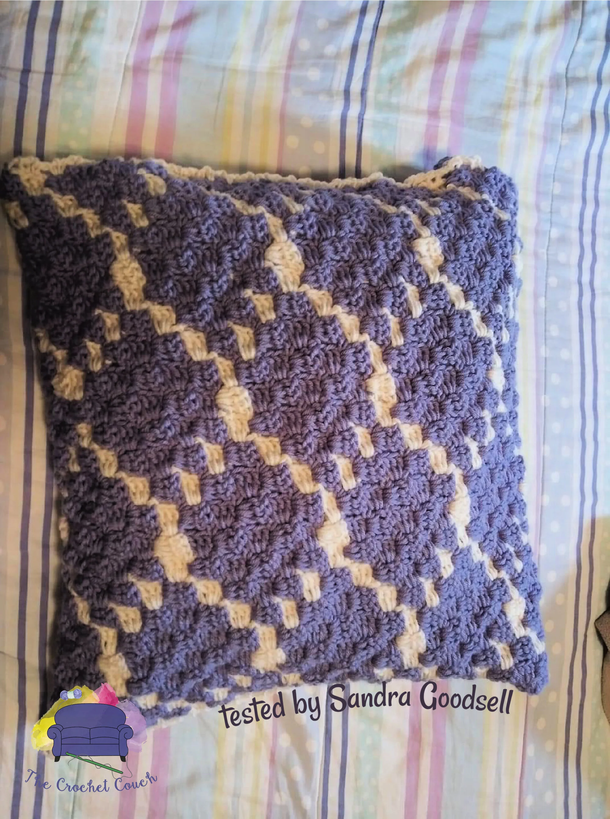 Honeycomb Pillow, C2C Crochet Pattern