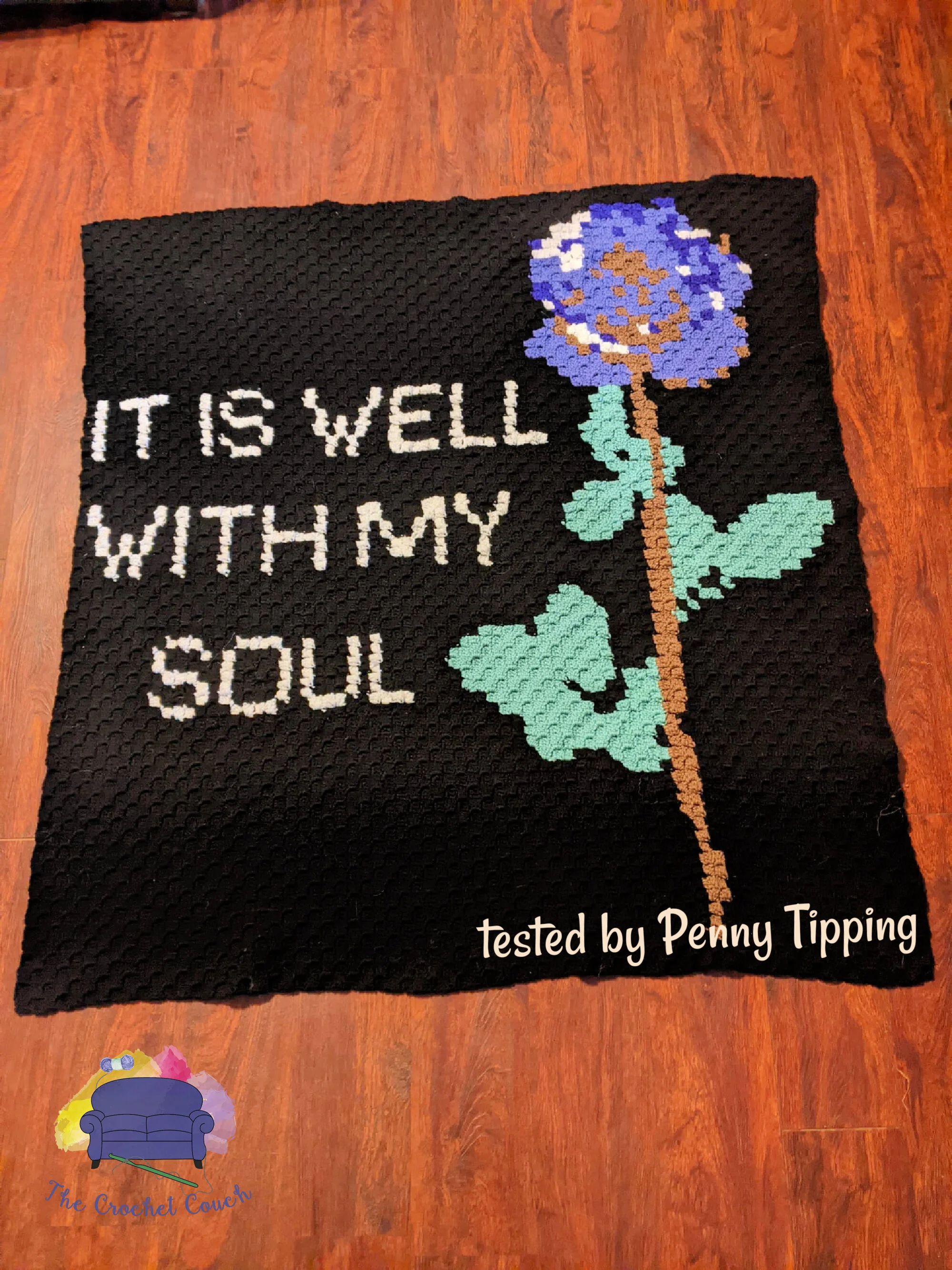 It Is Well With My Soul Afghan, C2C Crochet Pattern