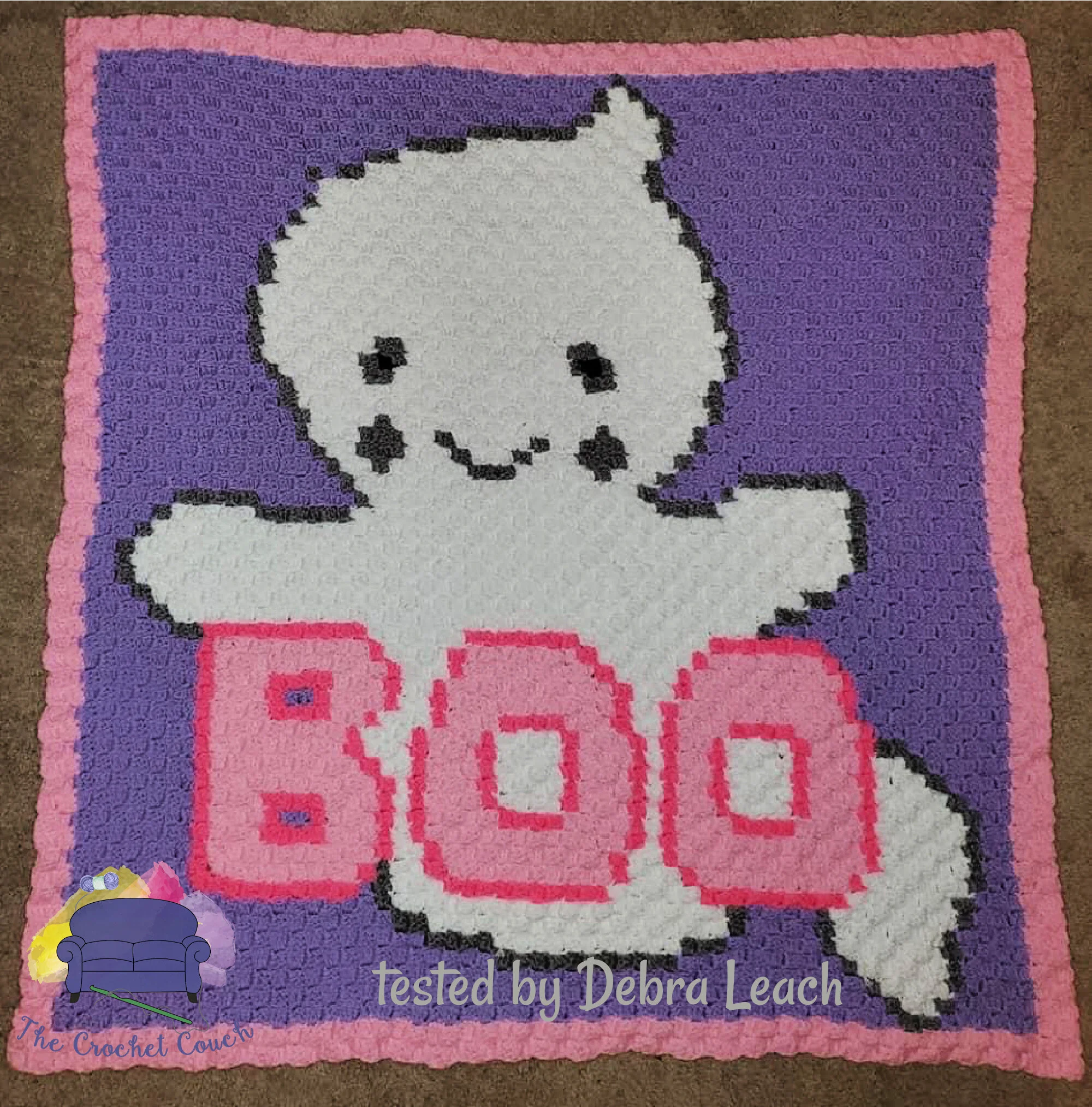 Boo Baby Afghan, C2C Crochet Pattern