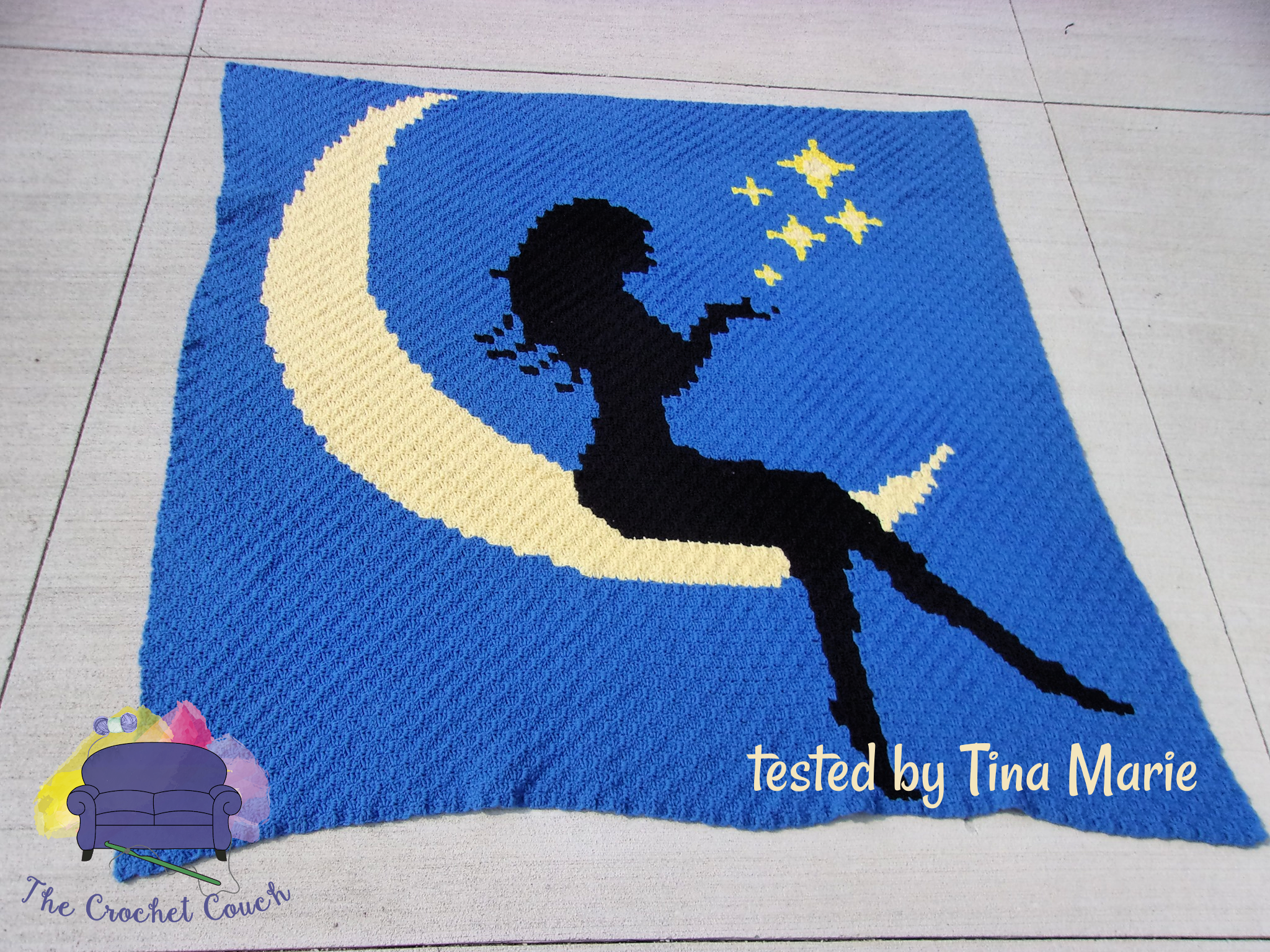 Fairy Adult Afghan, C2C Crochet Pattern