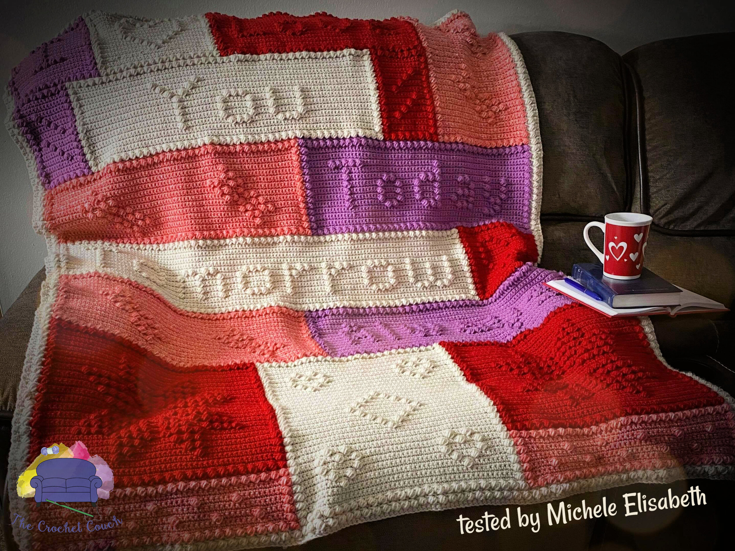 Love Forever Afghan, Bobble Crochet Pattern
