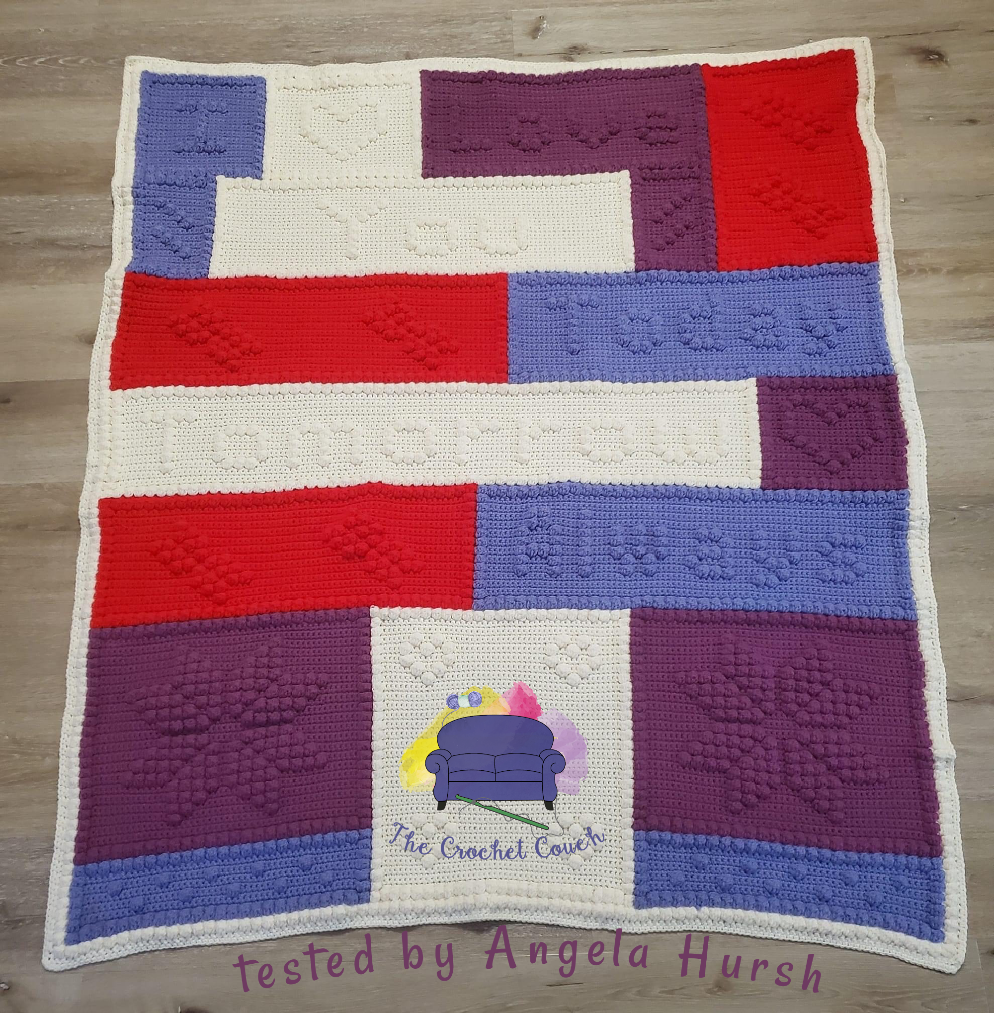 Love Forever Afghan, Bobble Crochet Pattern
