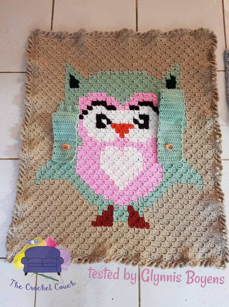 Owl Baby Car Seat Cover C2c Crochet Pattern - Crochet Car Seat Cover Dimensions