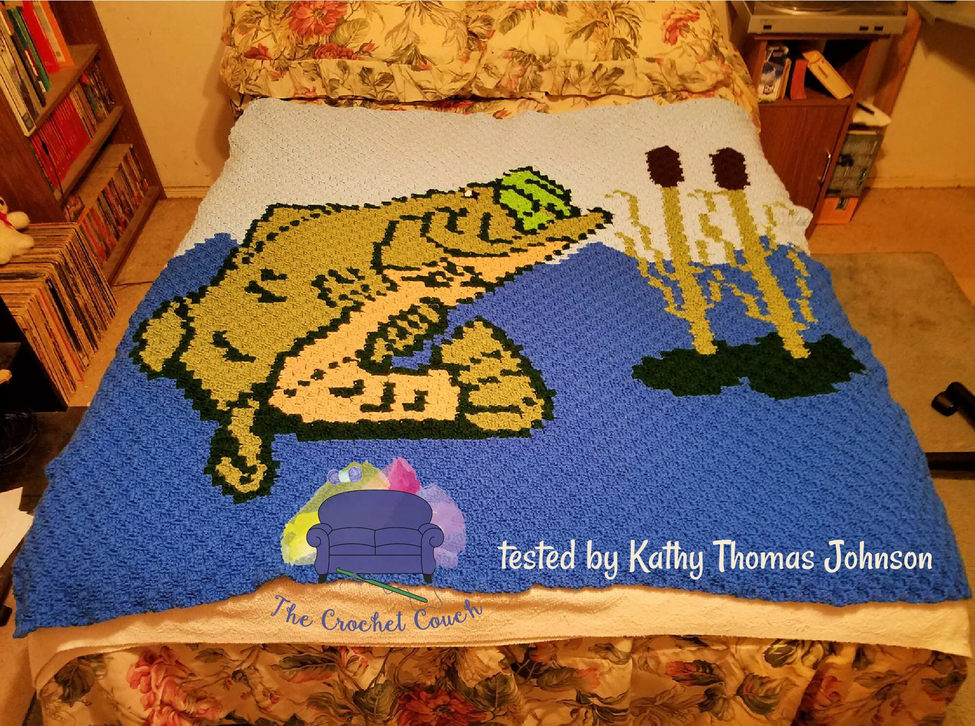 Fish in Lake Afghan, C2C Crochet Pattern