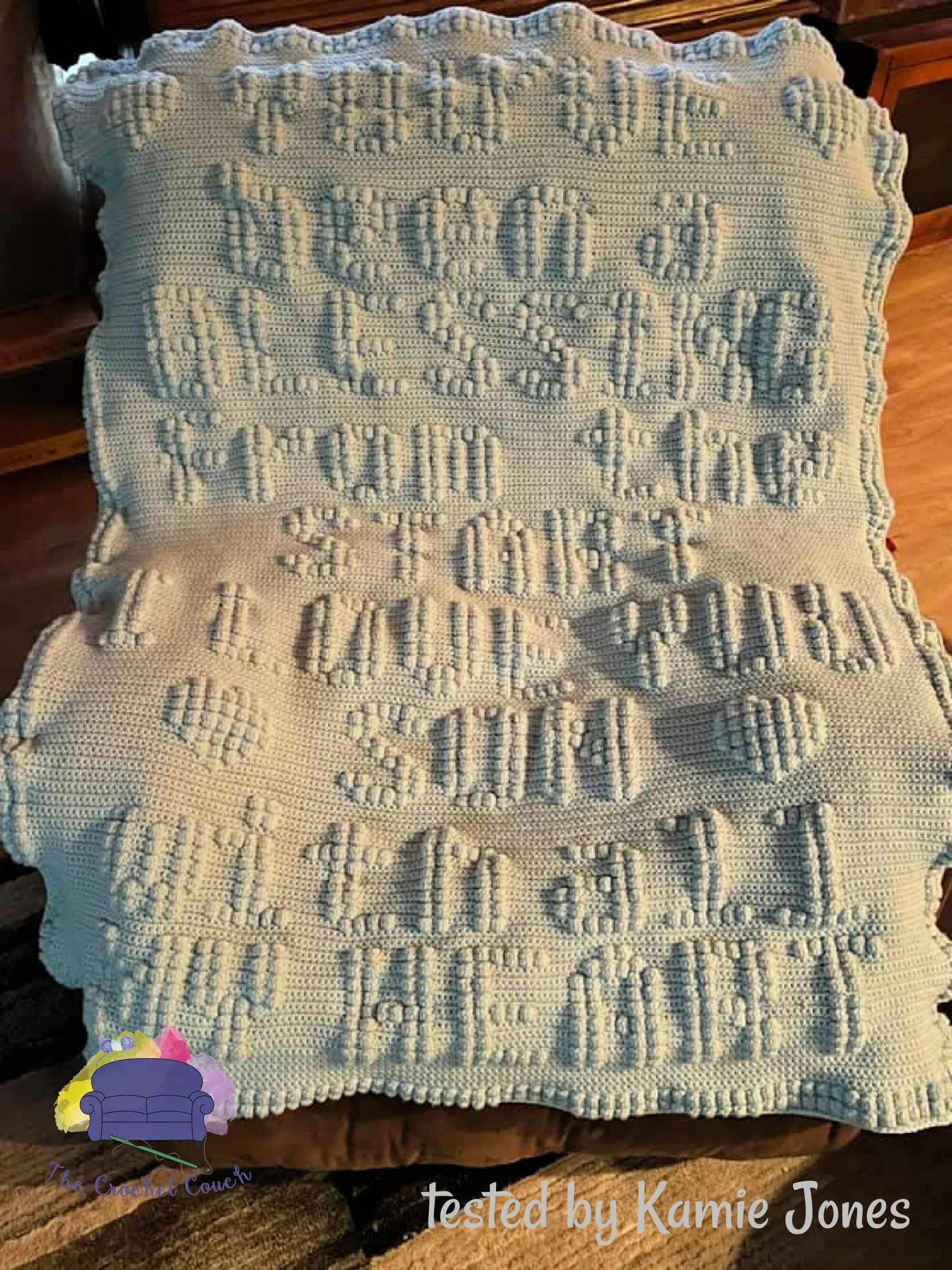 Son is a Blessing Afghan, Bobble Stitch Pattern