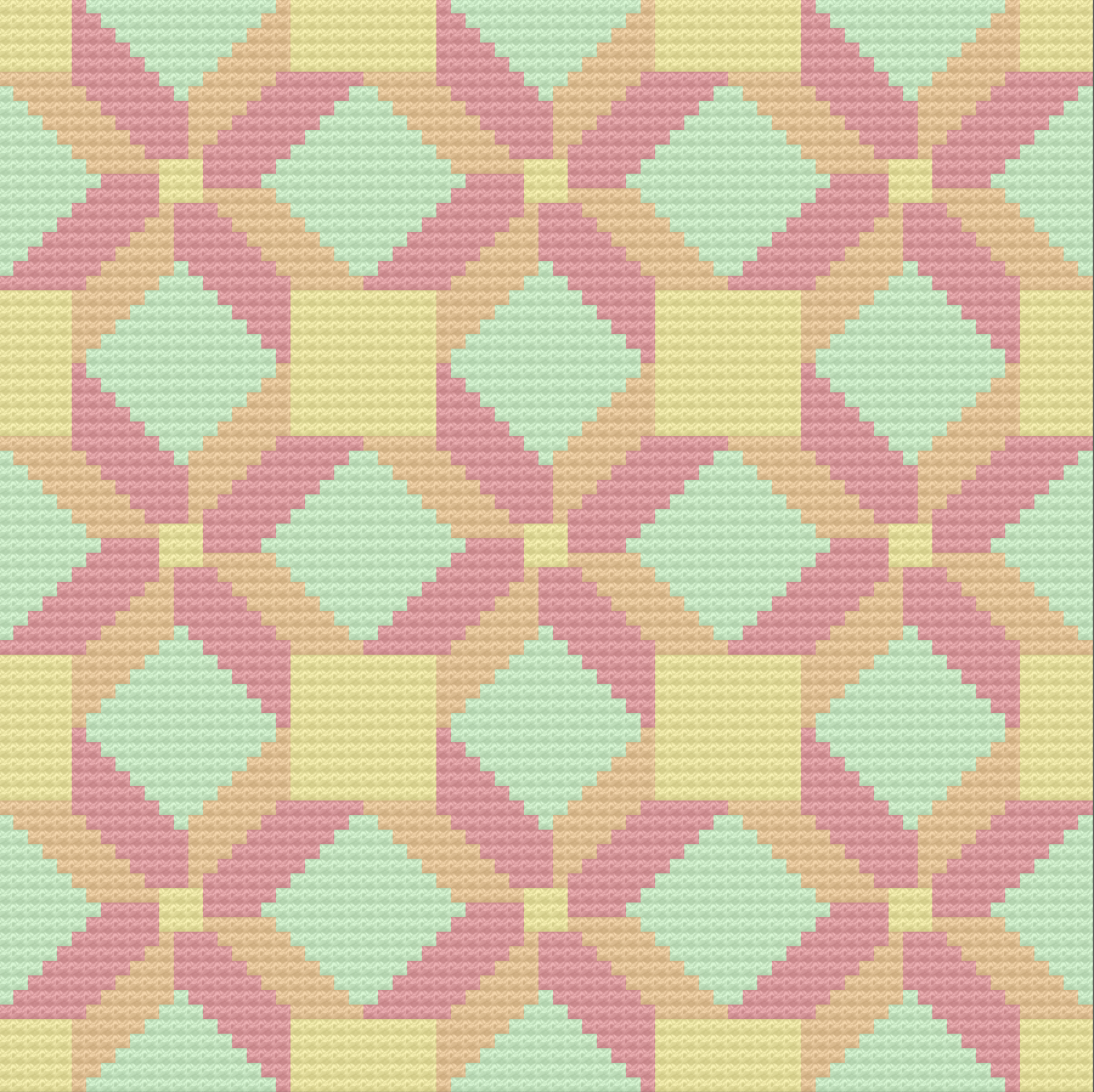 Gabriele Quilt Afghan, C2C Crochet Pattern