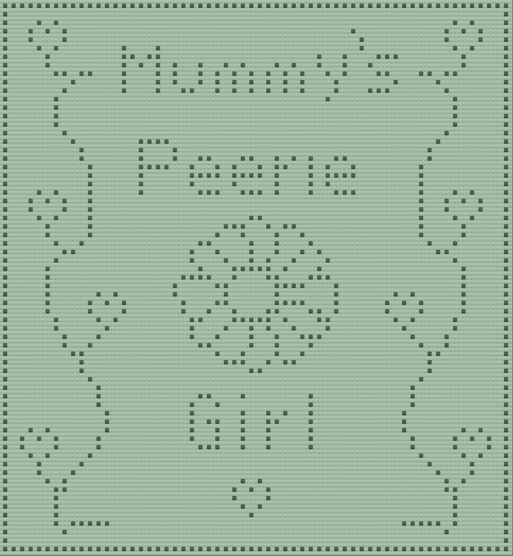 Mummy's Peerie Girl Baby Afghan, Bobble Crochet Pattern