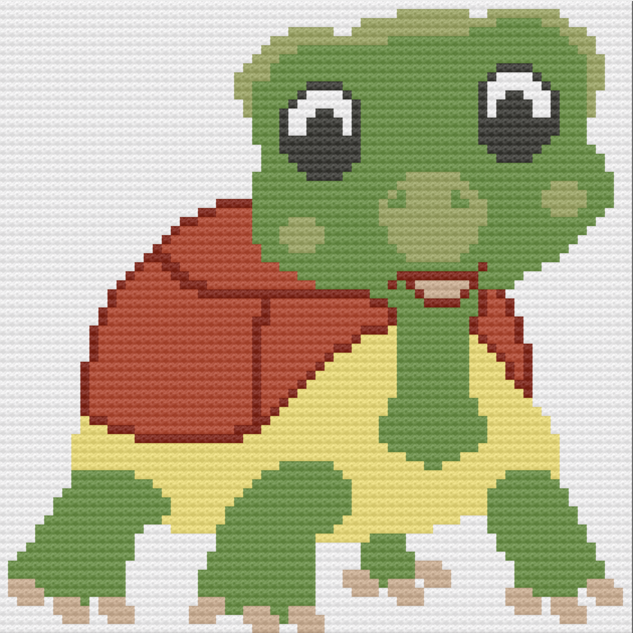 Baby Turtle Kids Afghan, C2C Crochet Pattern