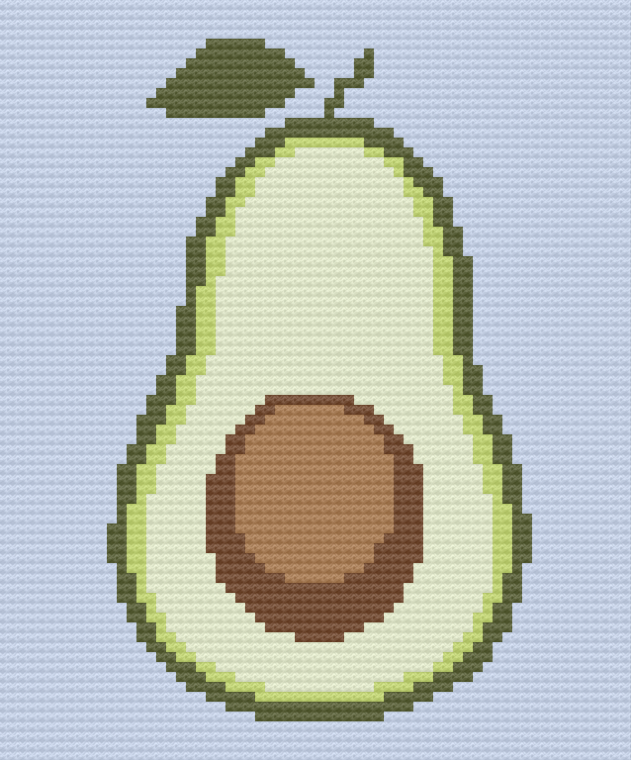 Avocado Afghan, C2C Crochet Pattern