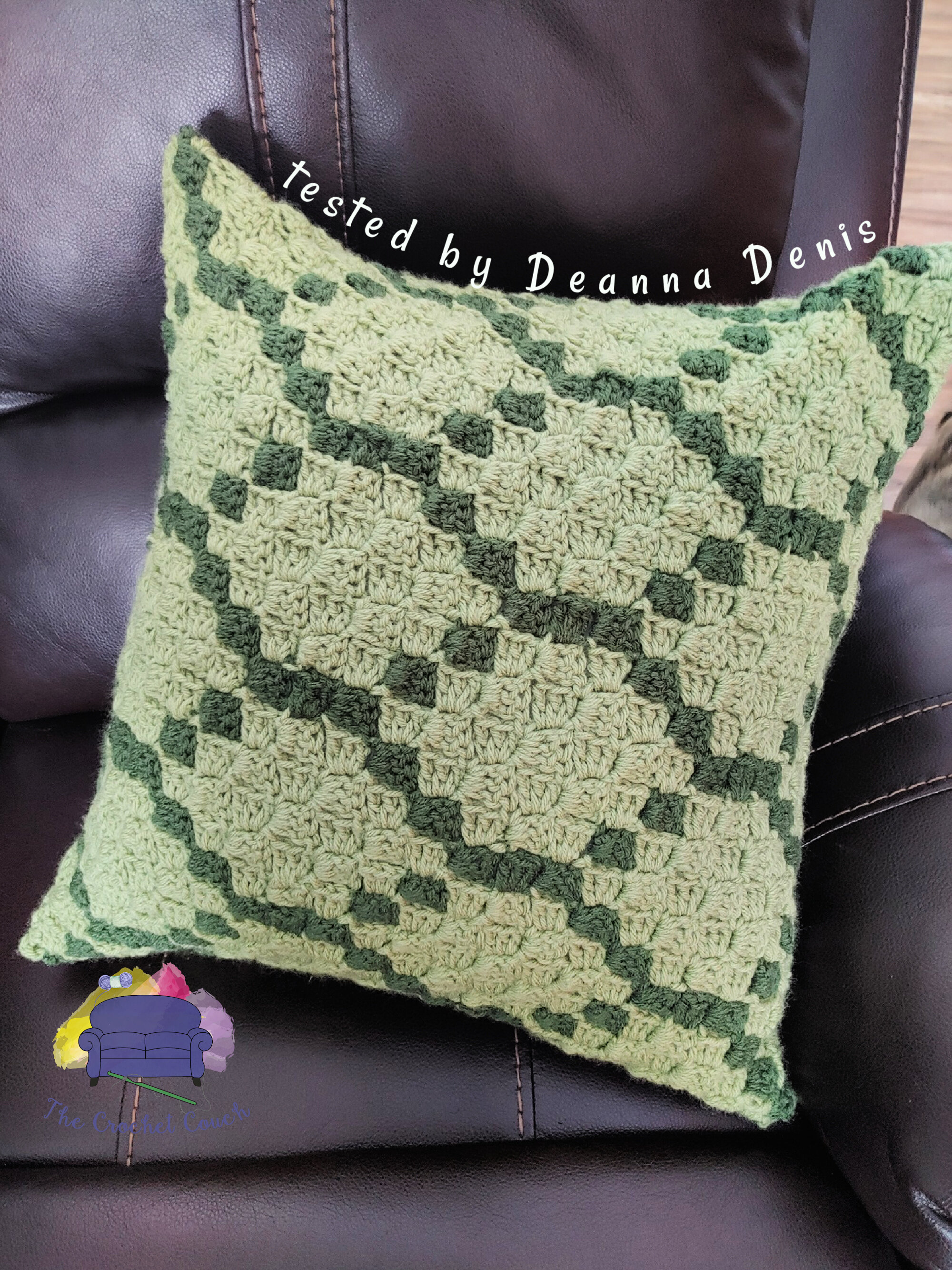 Honeycomb Pillow, C2C Crochet Pattern