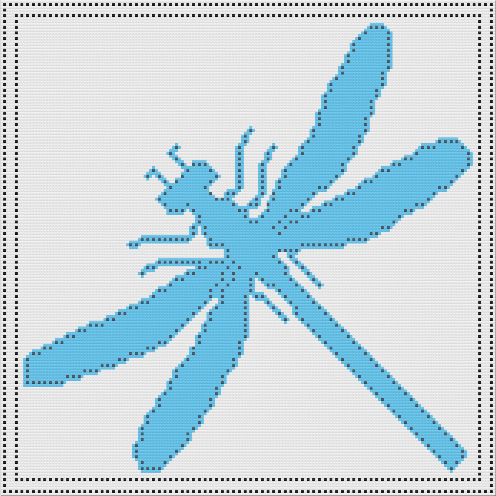 Dragonfly Afghan, Bobble Crochet Pattern