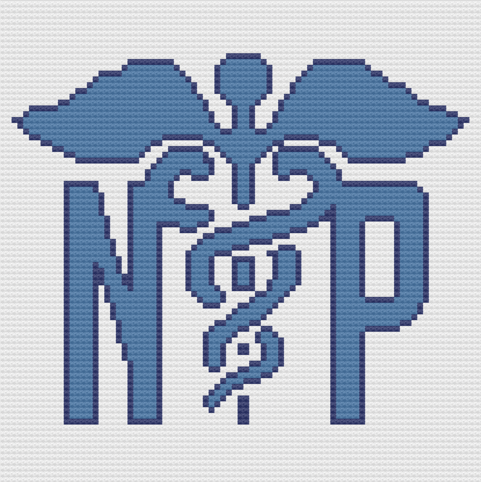 Nurse Practitioner Afghan, C2C Crochet Pattern