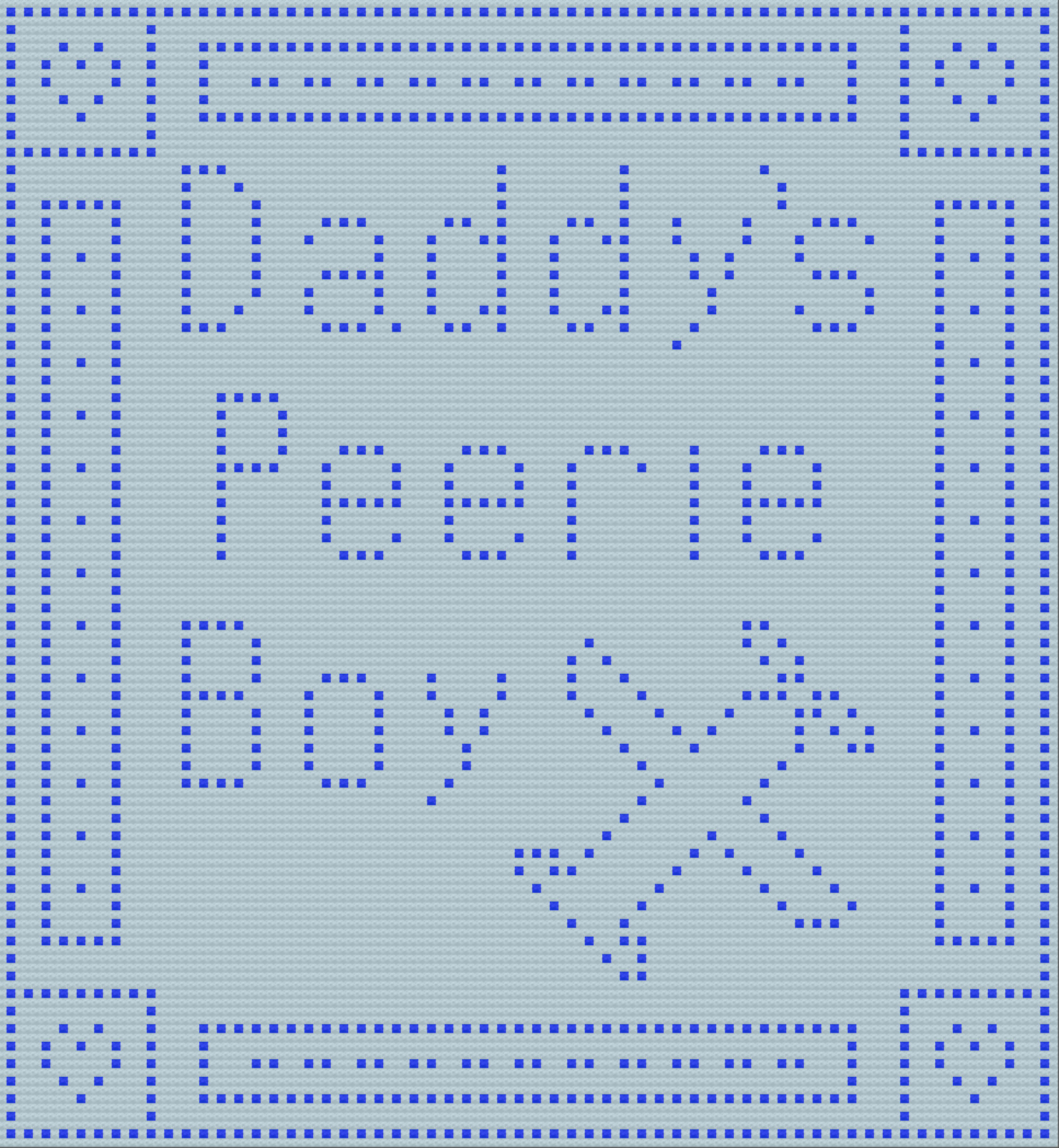 Daddy's Peerie Boy Baby Afghan, Bobble Crochet Pattern