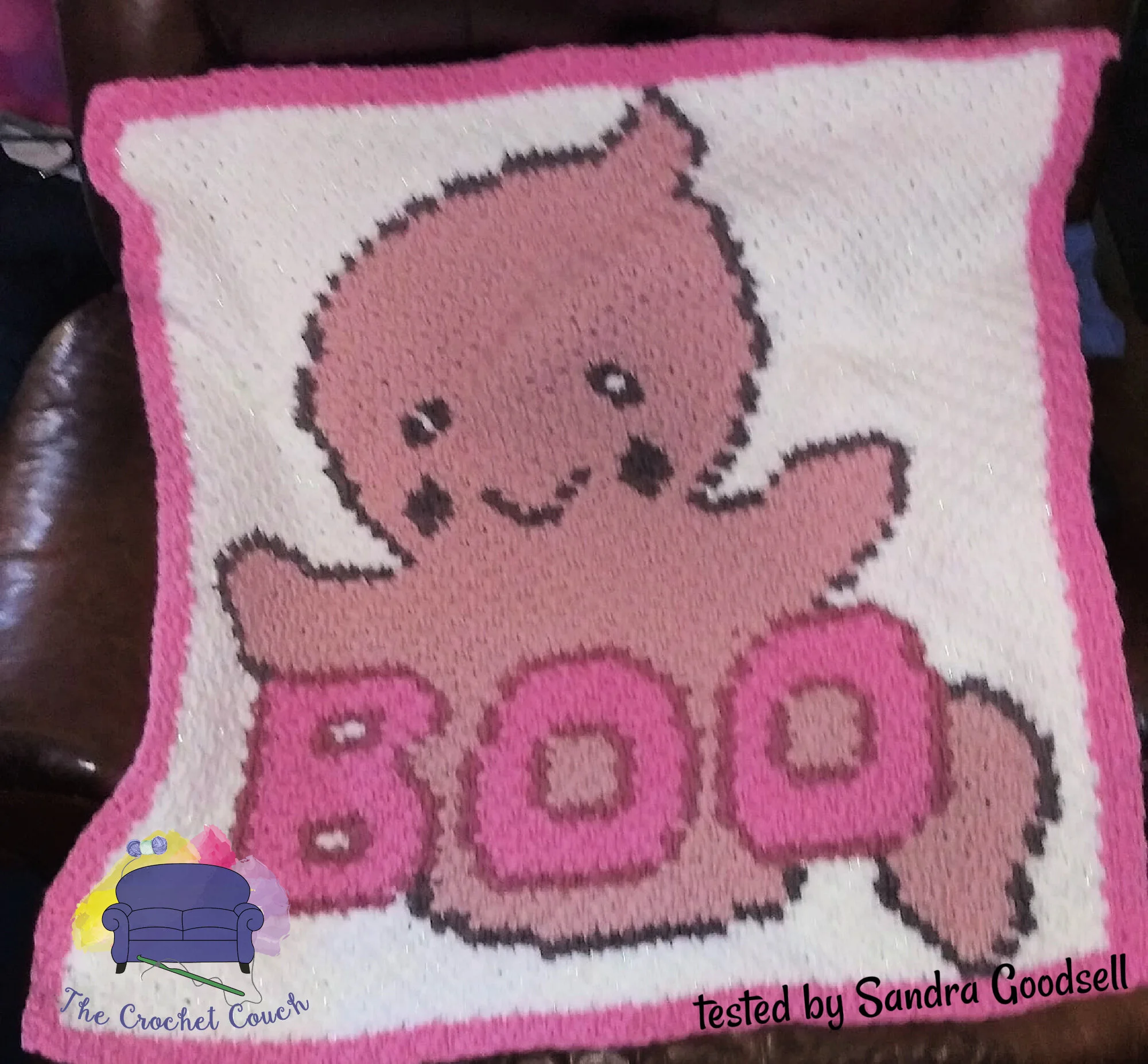 Boo Baby Afghan, C2C Crochet Pattern