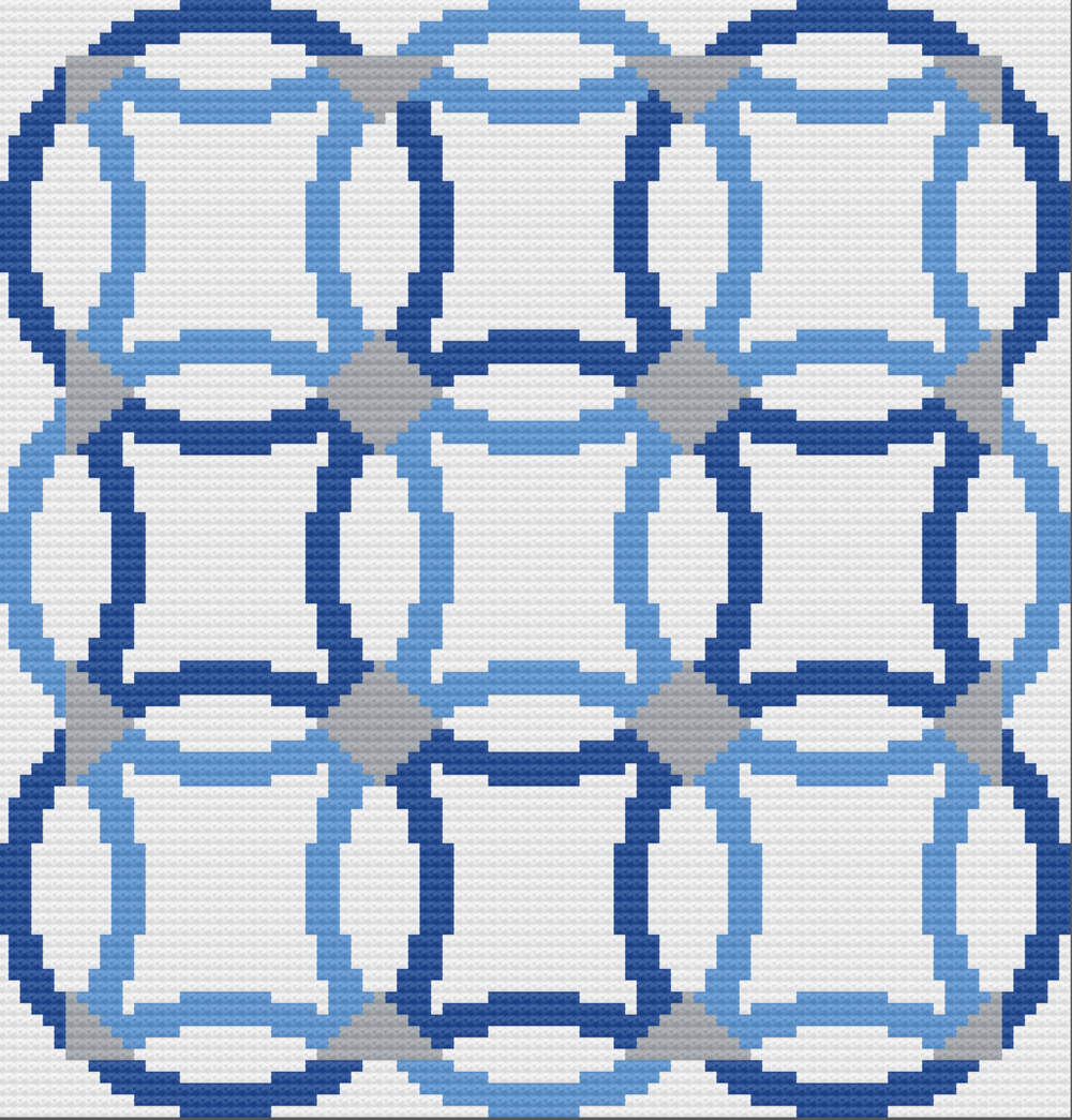 Wedding Ring Afghan, 4 Colors, C2C Crochet Pattern wedding-ring-afghan-4-colors-c2c-crochet-pattern