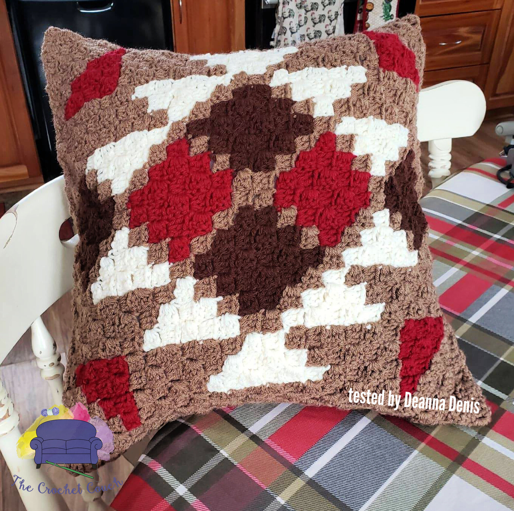 Southwest Pillow, C2C Crochet Pattern