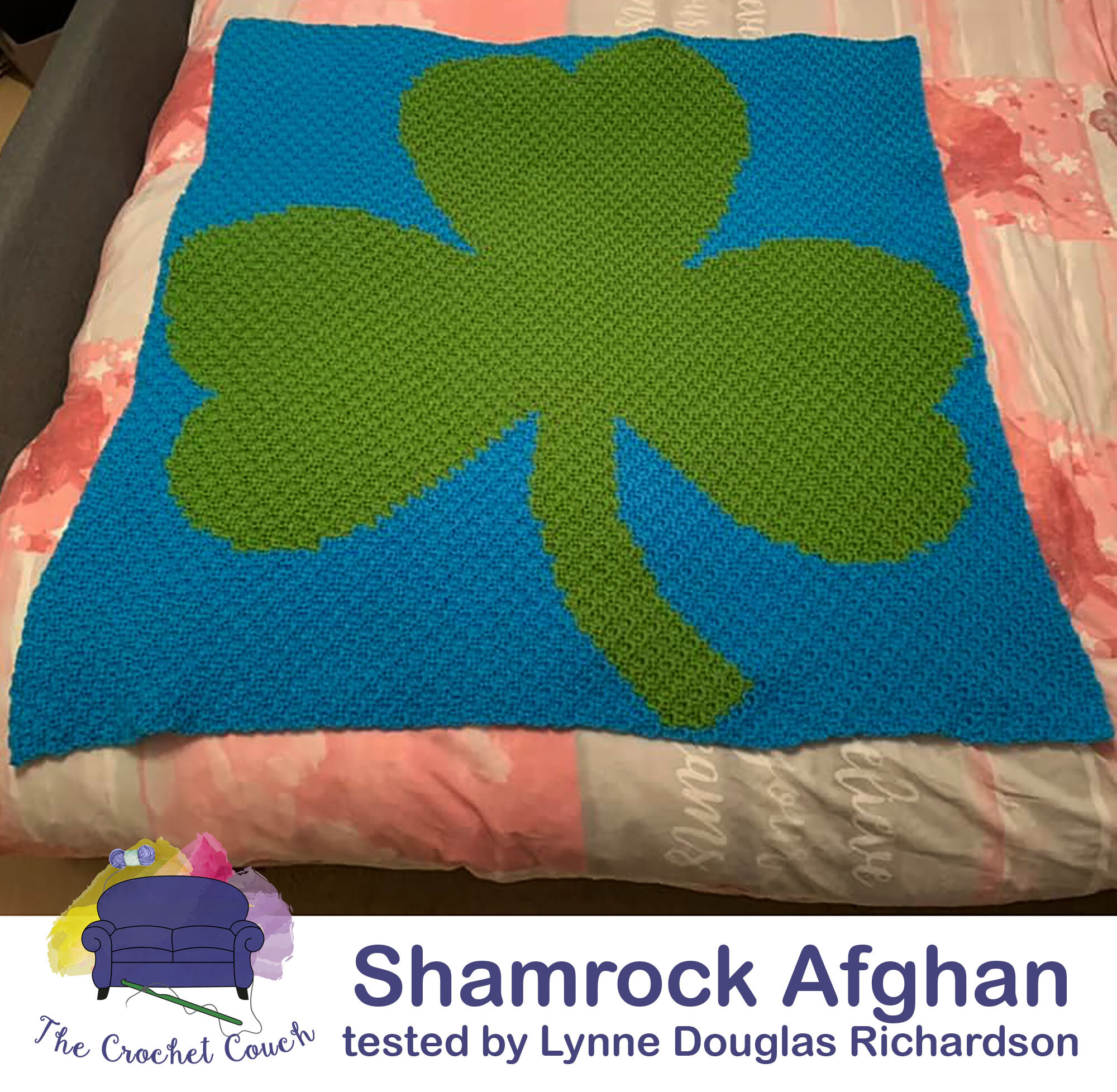 Shamrock Afghan, C2C Crochet Pattern