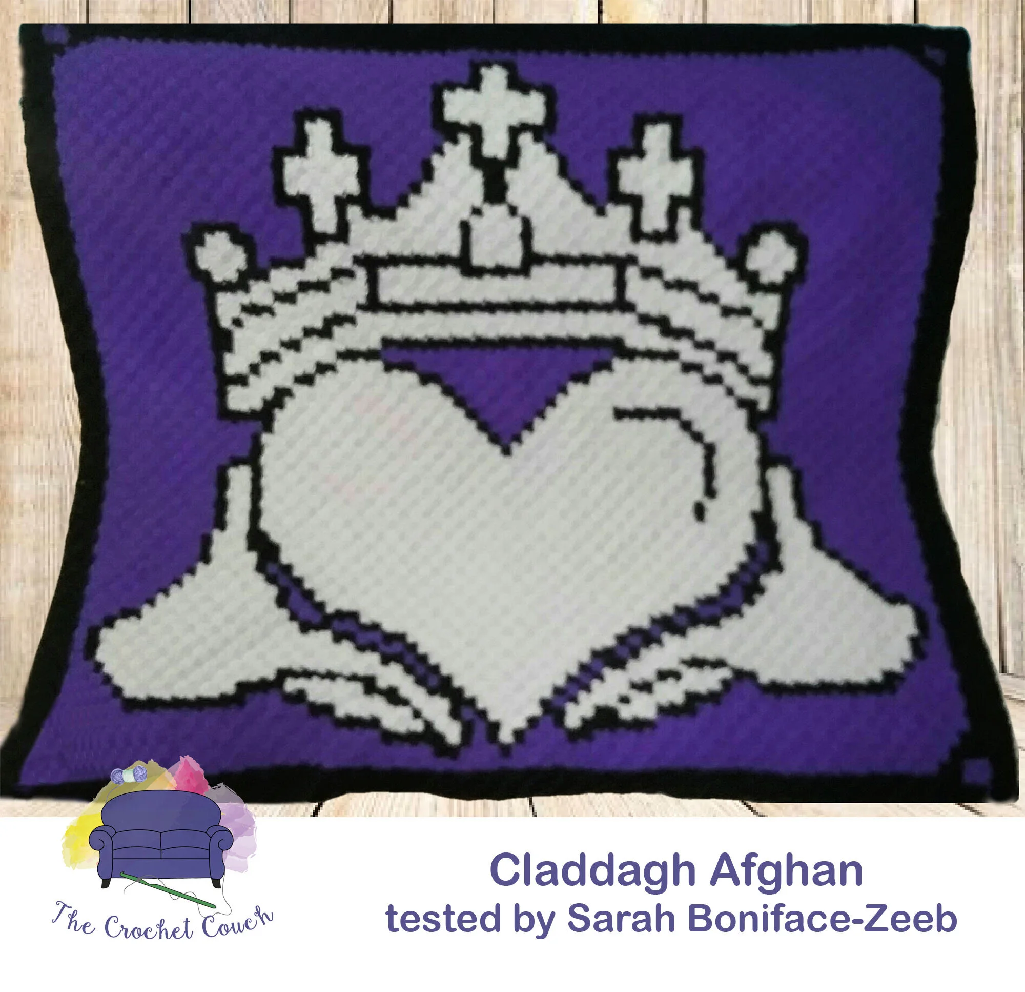 Claddagh Afghan, C2C Crochet Pattern