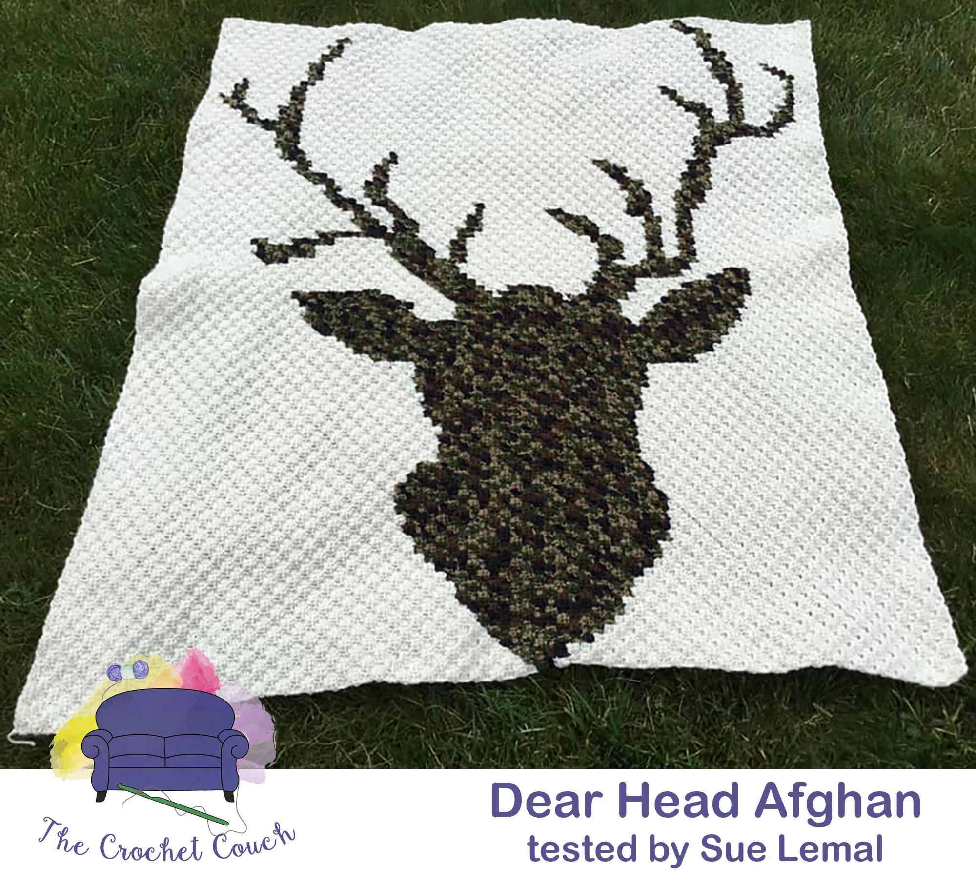 Buck Head Afghan, C2C Crochet Pattern