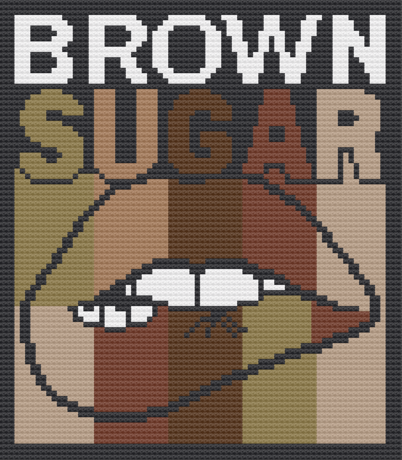 Brown Sugar Afghan, C2C Crochet Pattern