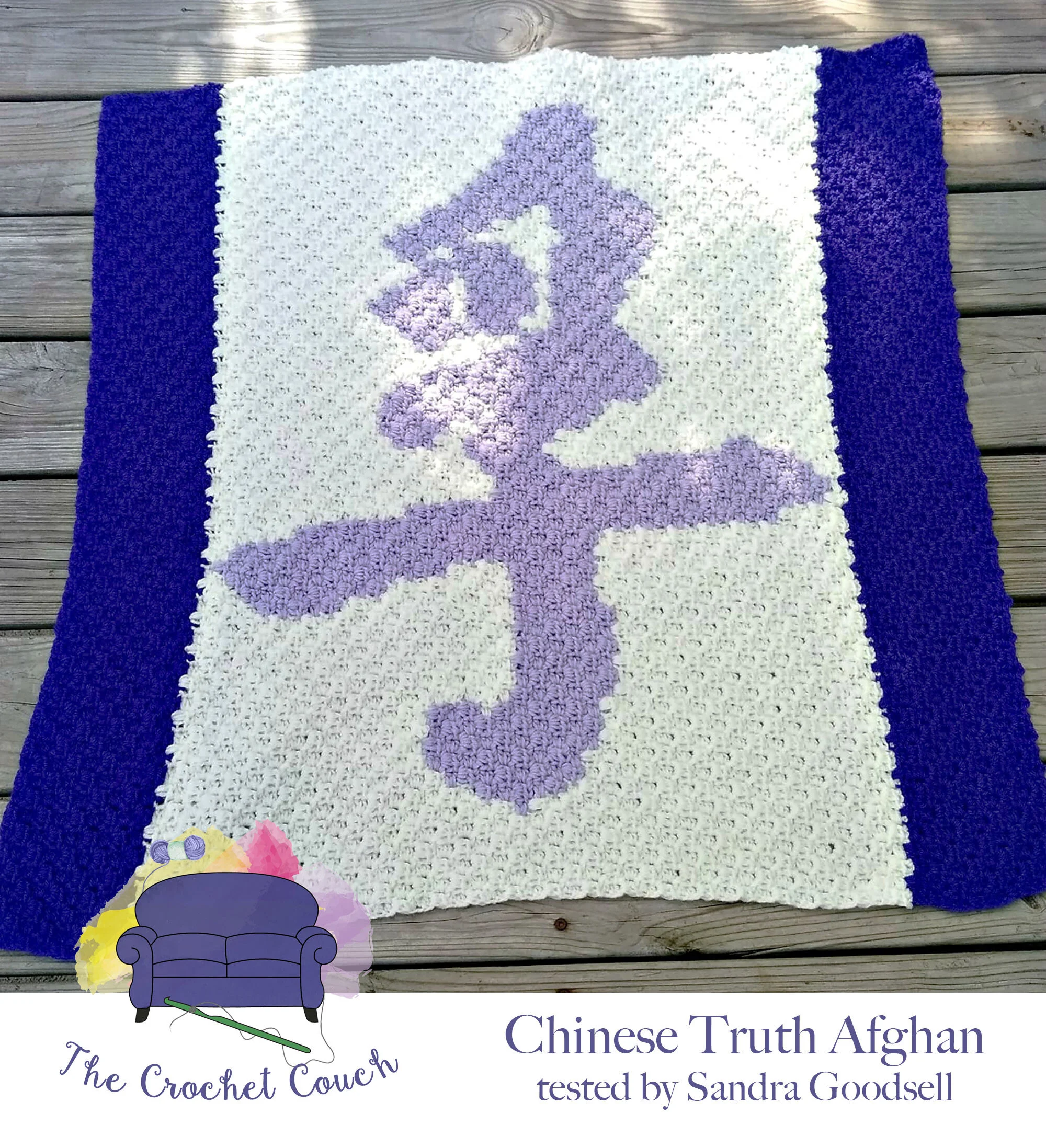 Chinese Afghan, Truth, C2C Crochet Pattern