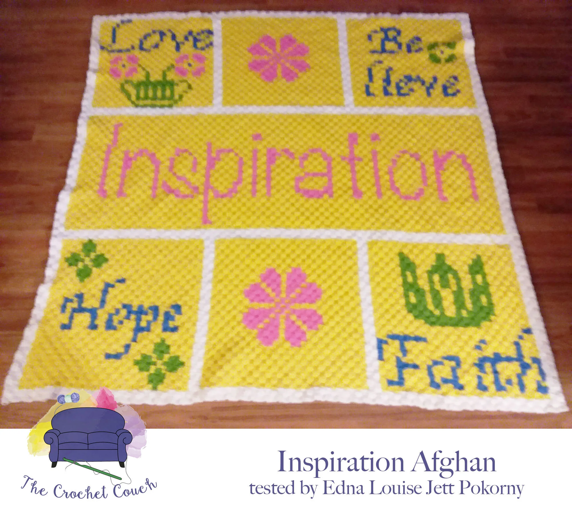 Inspiration Afghan, C2C Crochet Pattern