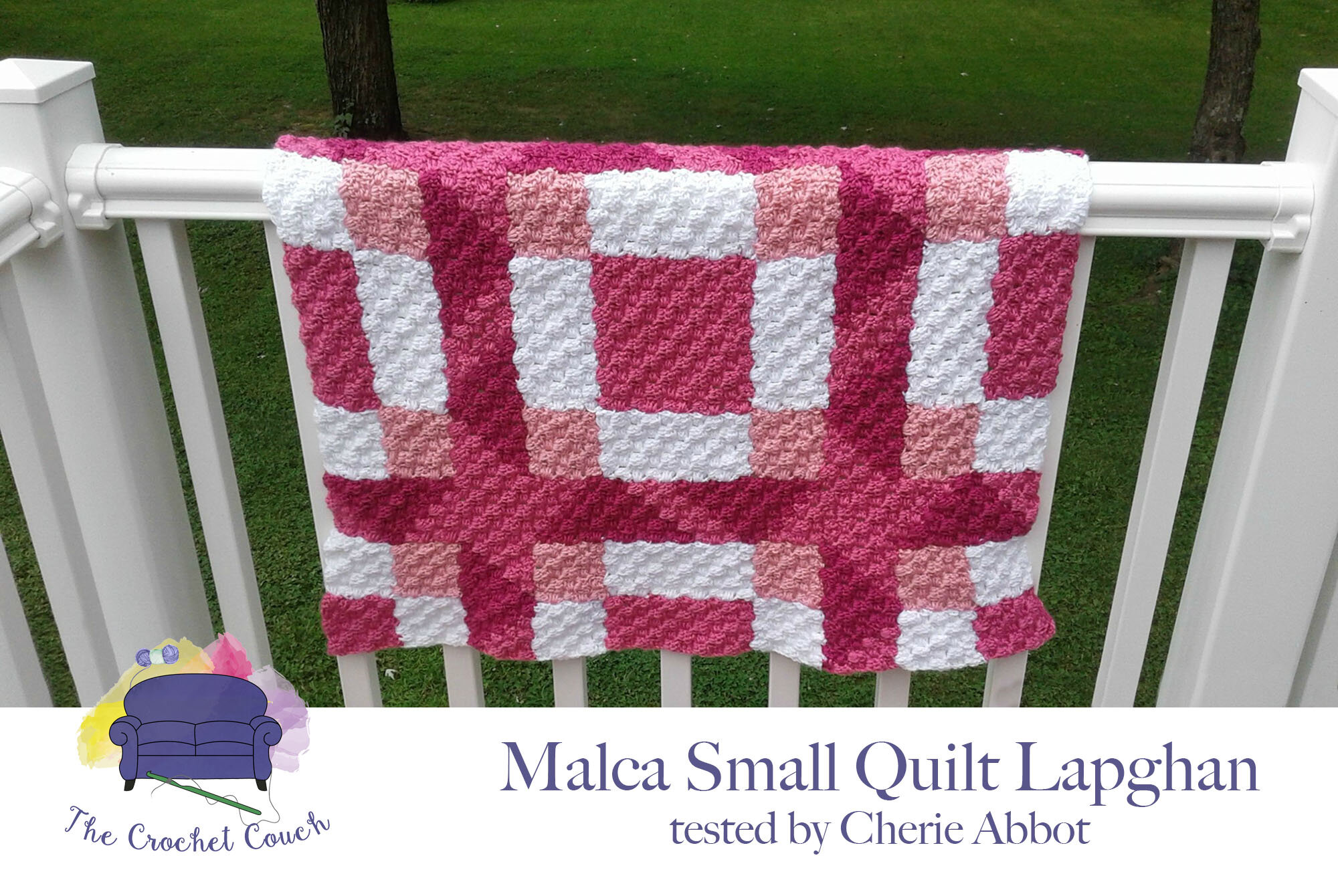Malca Small Quilt Lapghan, C2C Crochet Pattern