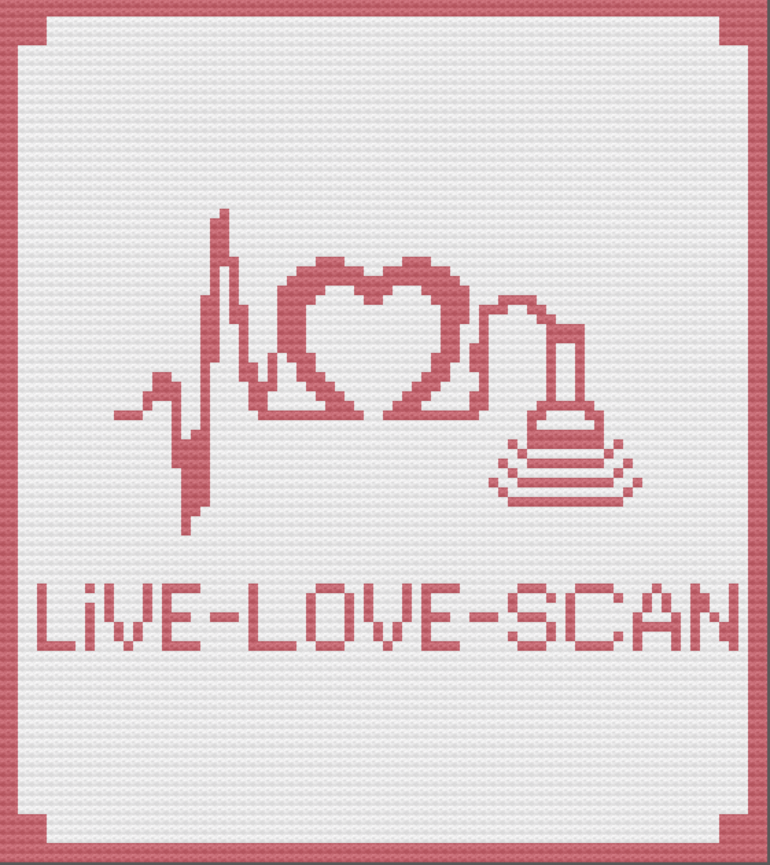 Live Love Scan Afghan, C2C Crochet Pattern