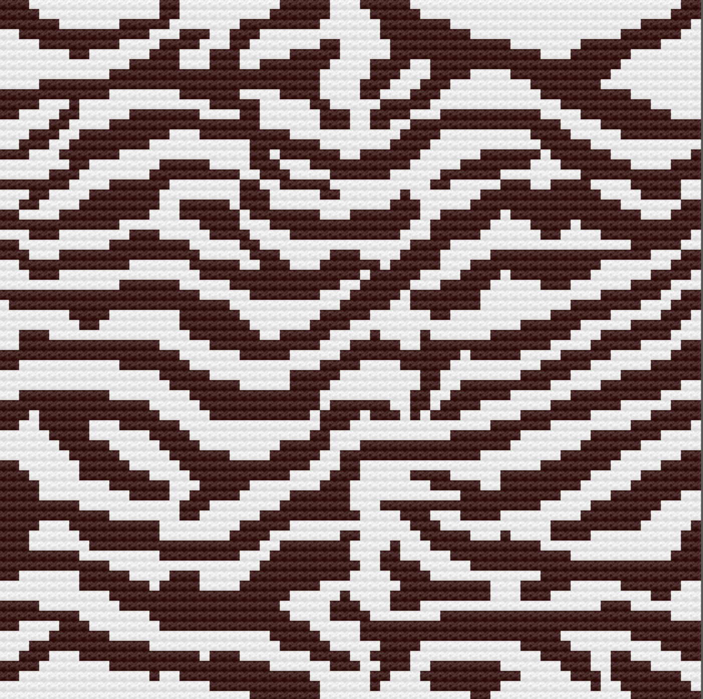 Zebra Print Afghan, C2C Graph