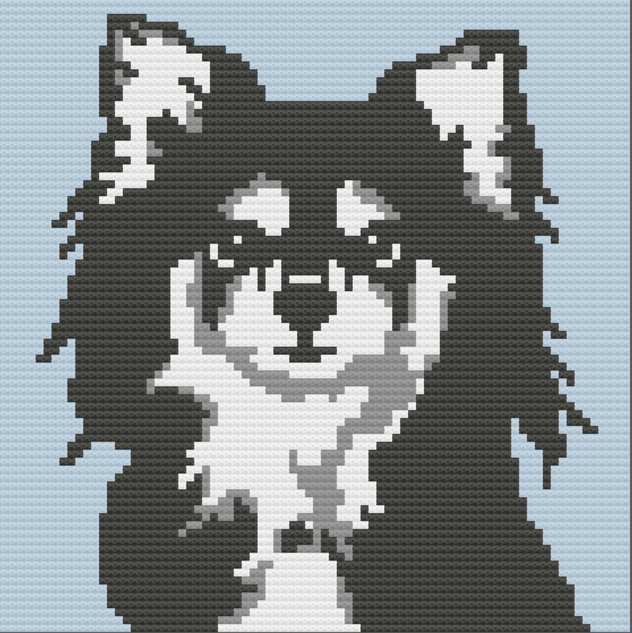 Chihuahua Long Hair Afghan, C2C Crochet Pattern