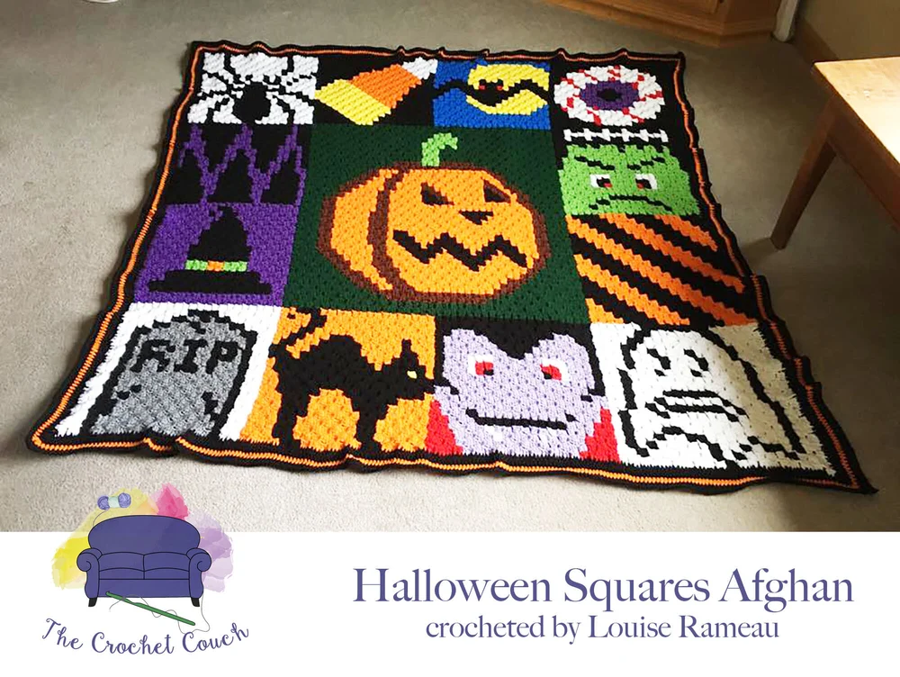 Halloween Afghan, C2C Crochet Pattern halloween-afghan-c2c-crochet-pattern