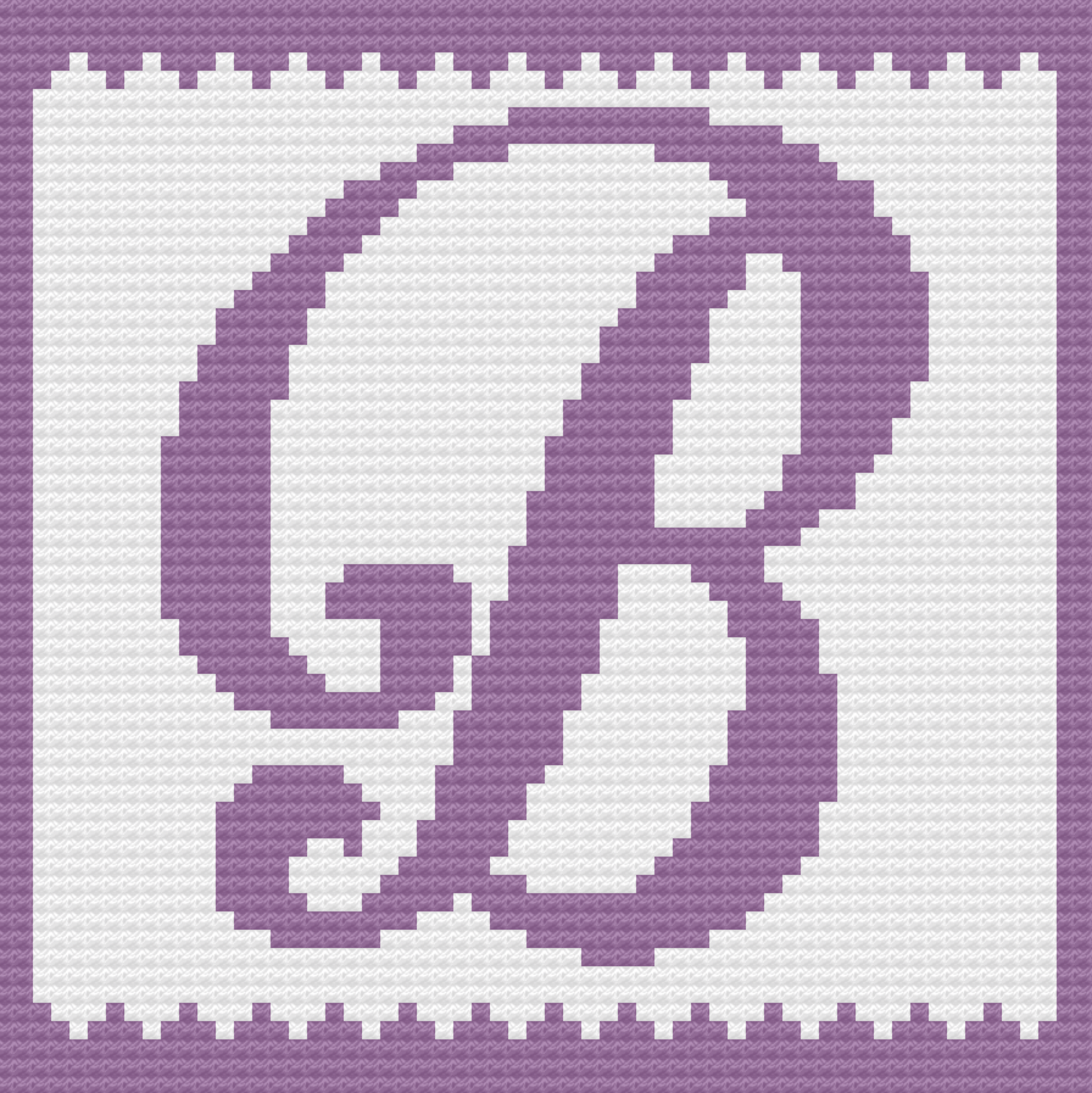 Letter B Swirly Kids Afghan, C2C Crochet Pattern