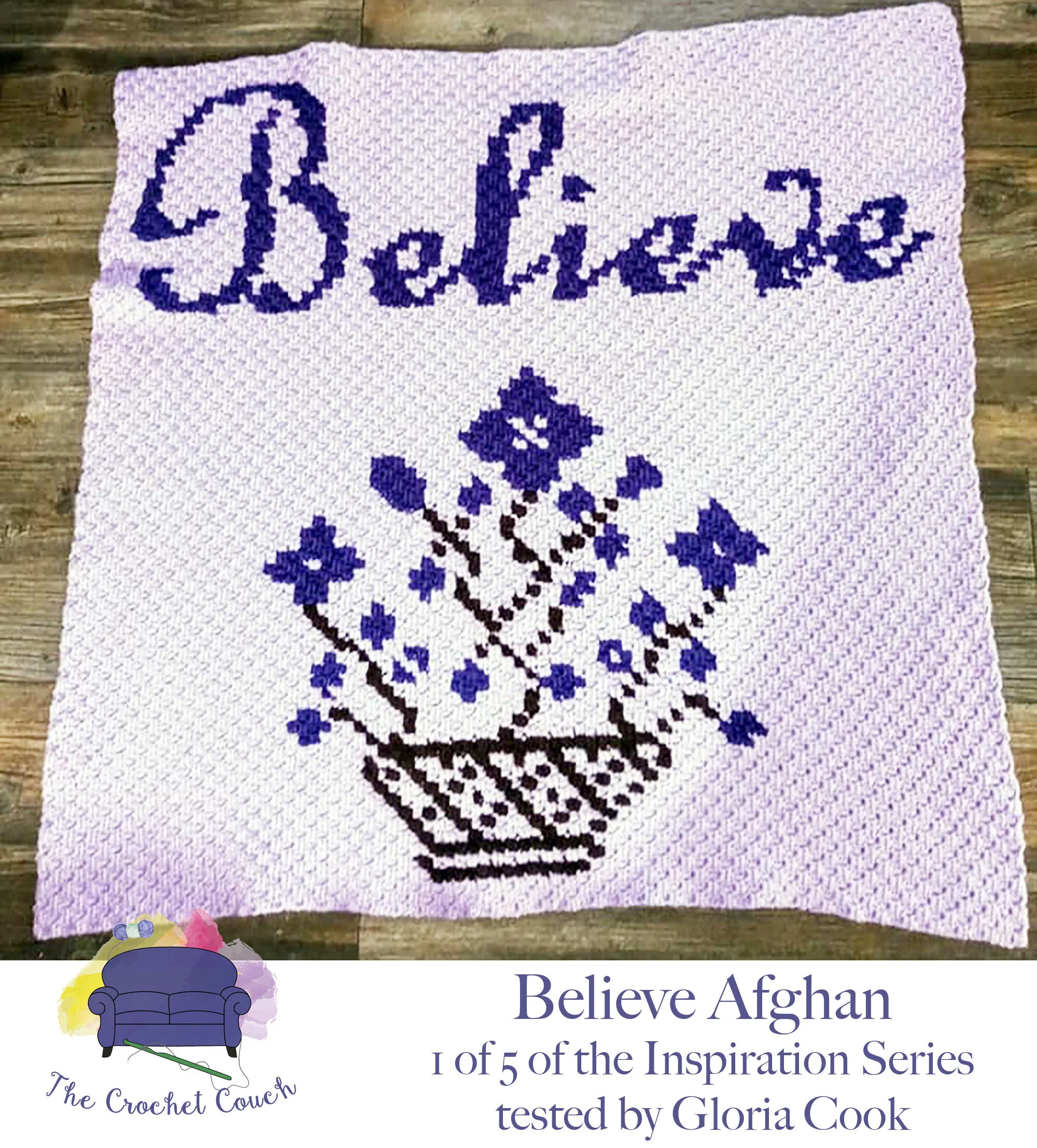 Believe Afghan, Inspiration Series, C2C Crochet Pattern