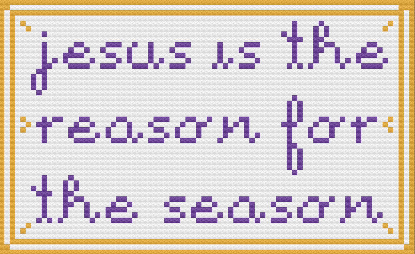 Jesus is the Reason Afghan, C2C Crochet Pattern