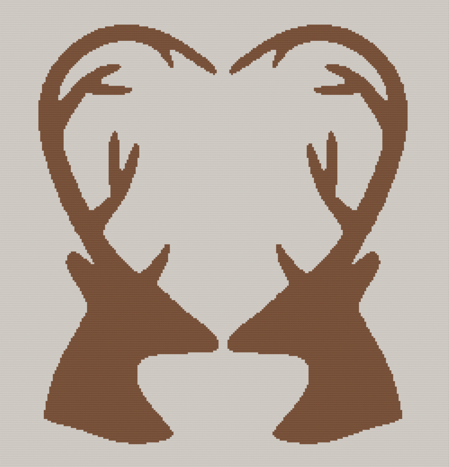 Deer Love Afghan, SC or TSS Crochet Pattern