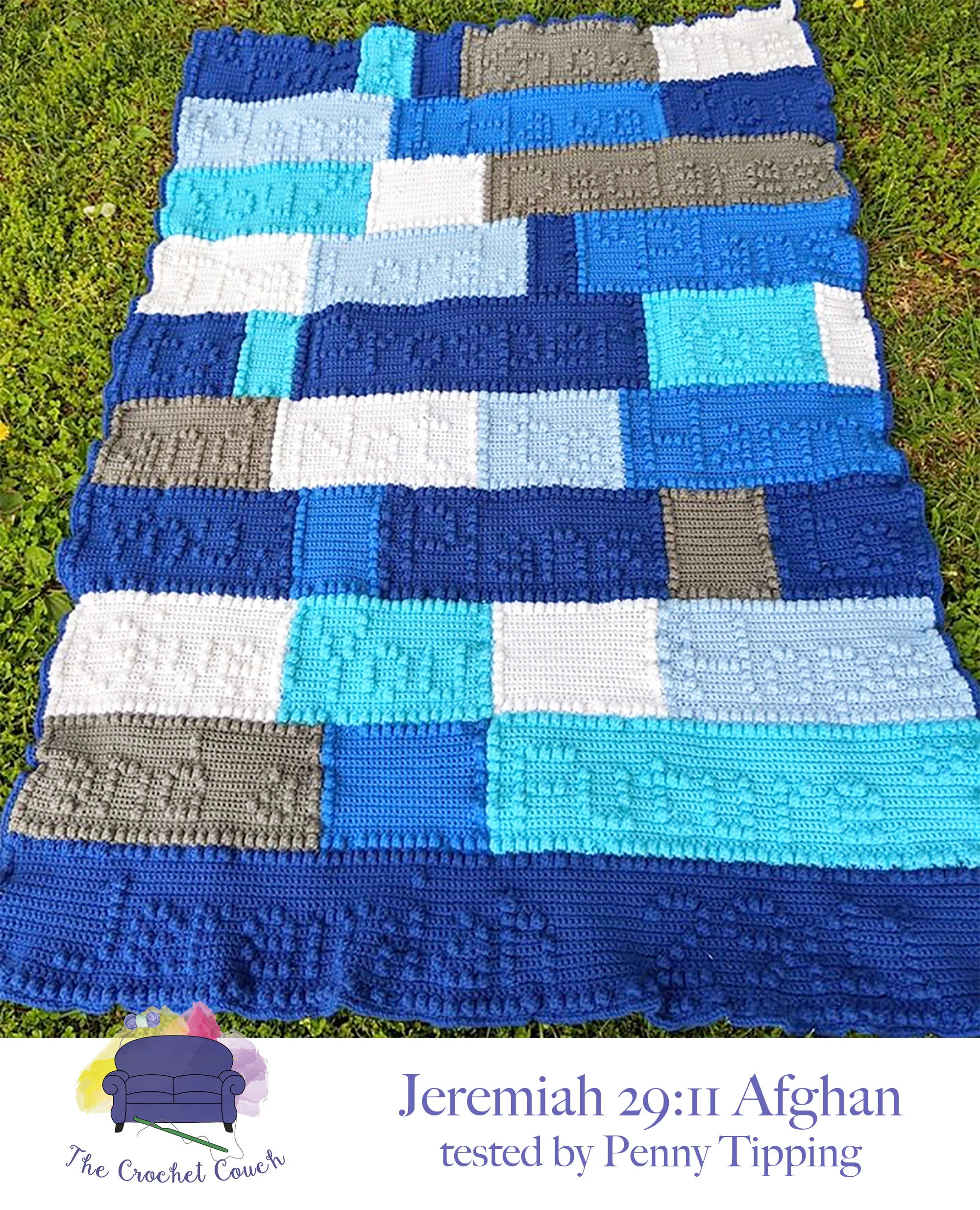 Jeremiah 29:11 Afghan, Bobble Stitch Crochet Pattern