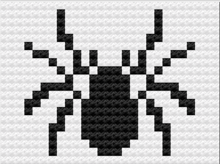 Spider Placemat, C2C Crochet Pattern