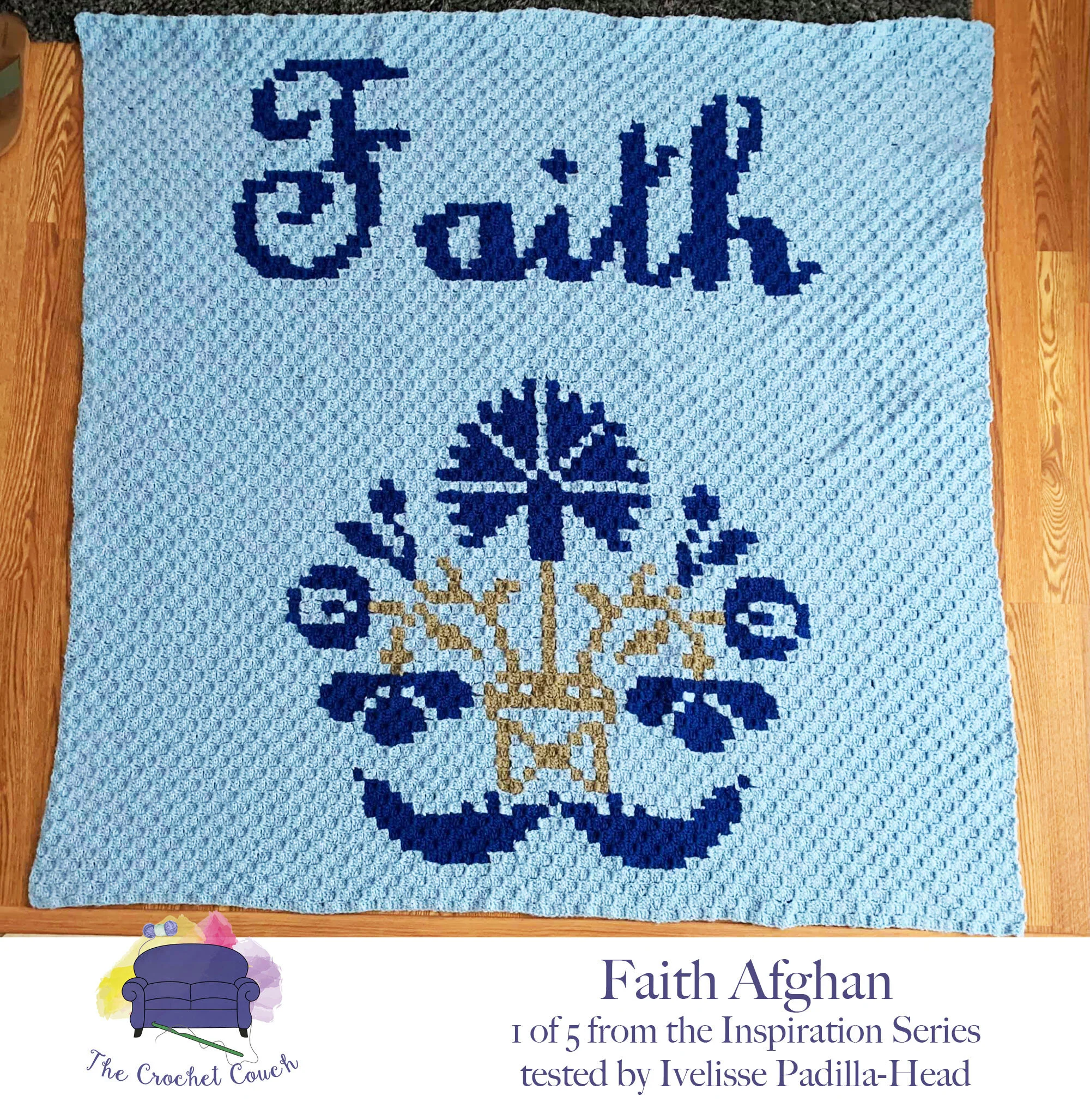 Faith Afghan, Inspiration Series, C2C Crochet Pattern