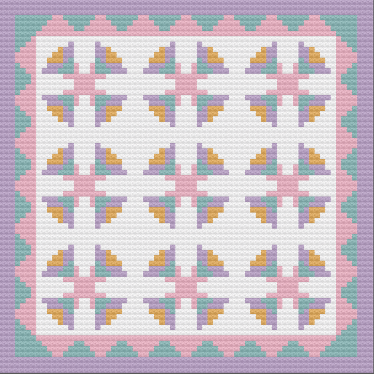 After Hours Kids Afghan, C2C Crochet Pattern