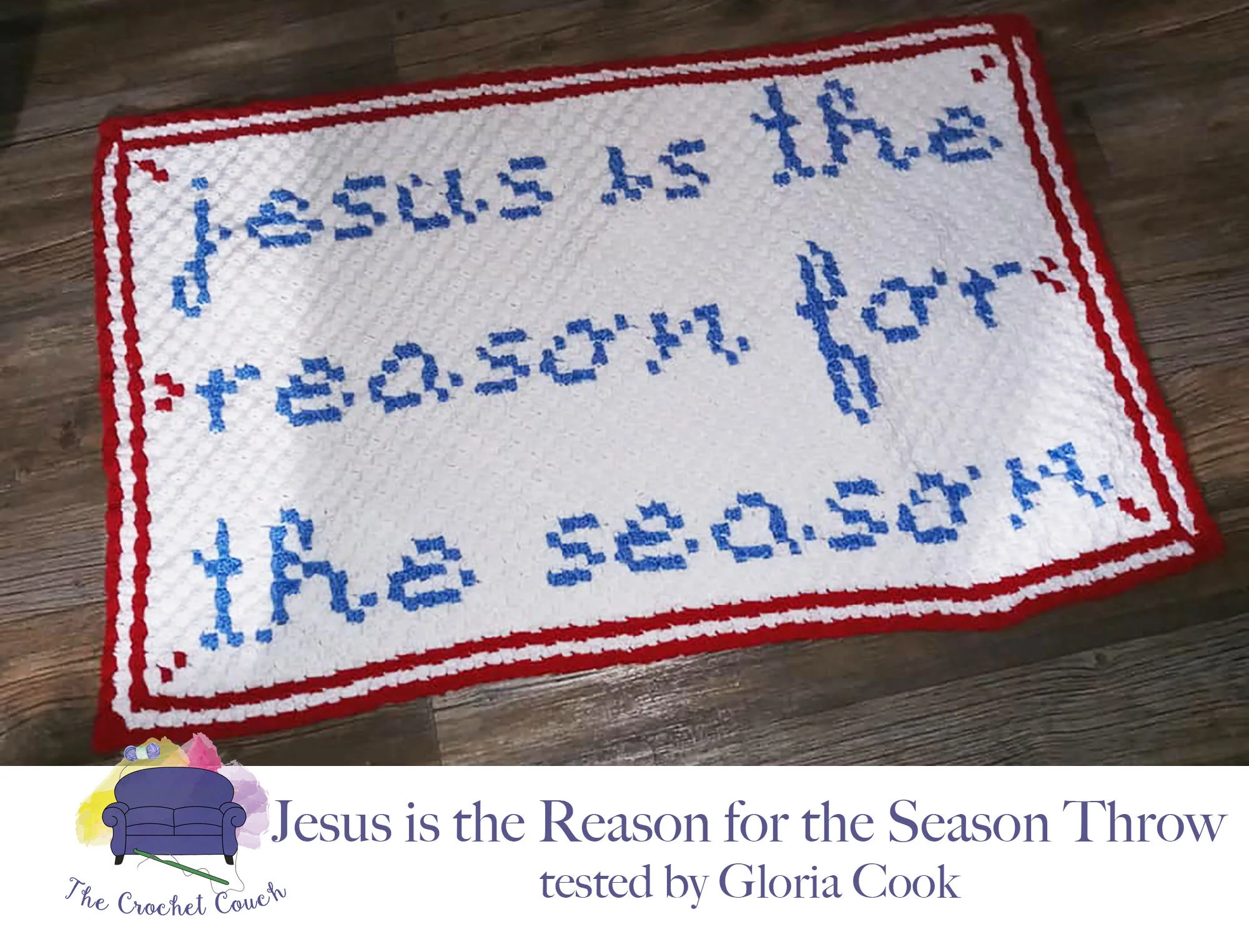 Jesus is the Reason Throw, C2C Crochet Pattern
