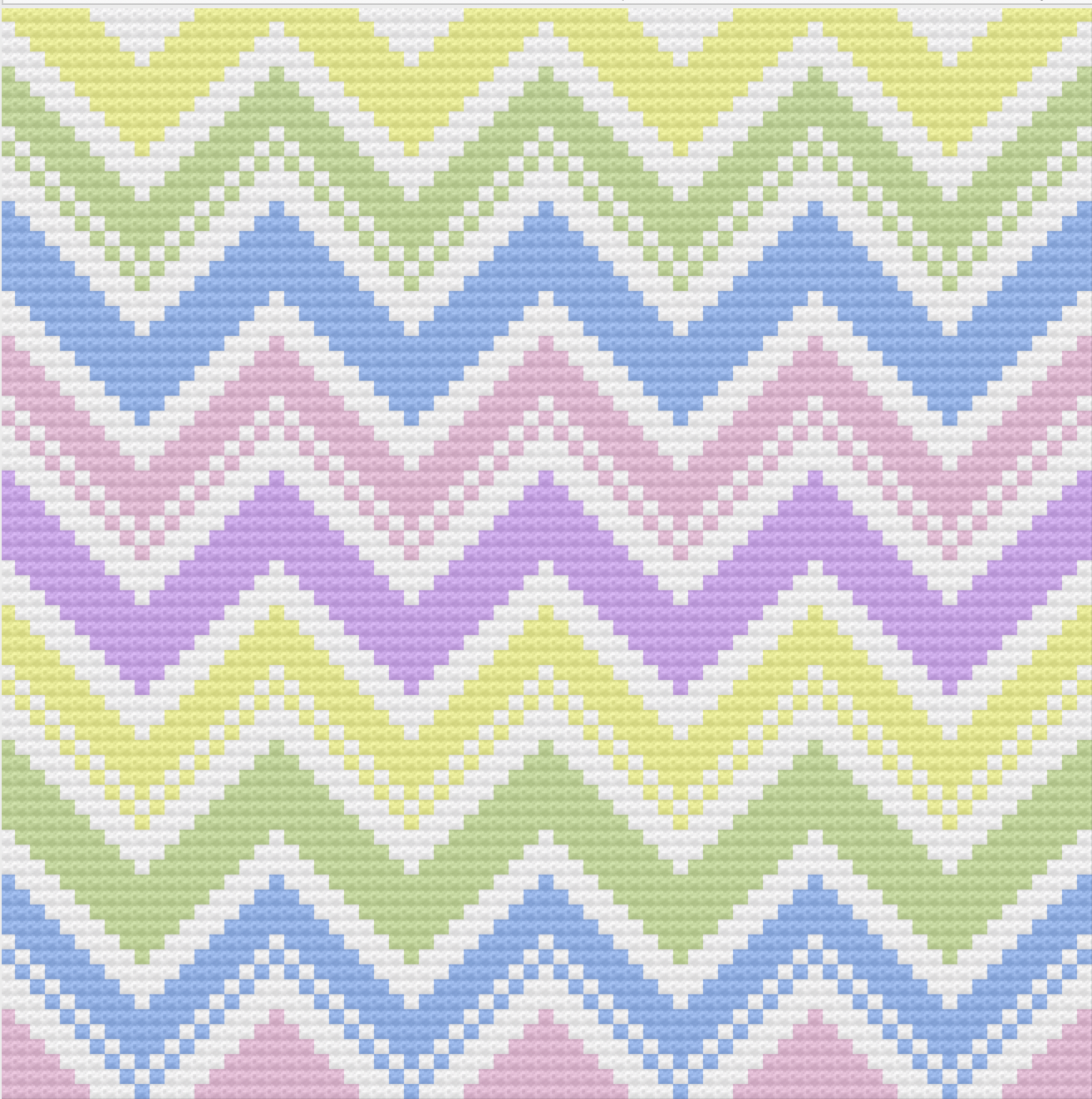Summer Chevron Afghan, C2C Crochet Pattern