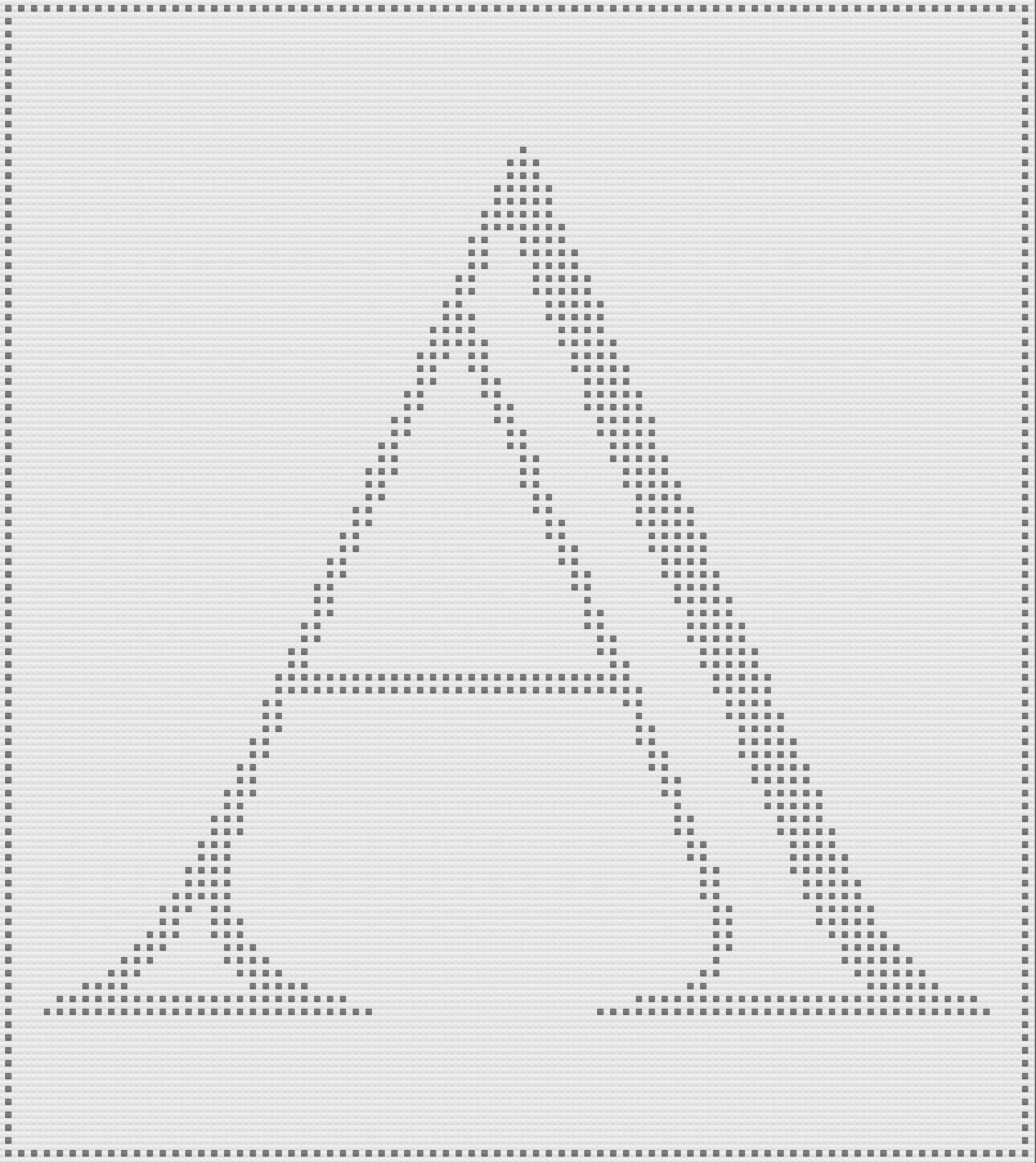 Letter A Afghan, Bobble Stitch Crochet Pattern